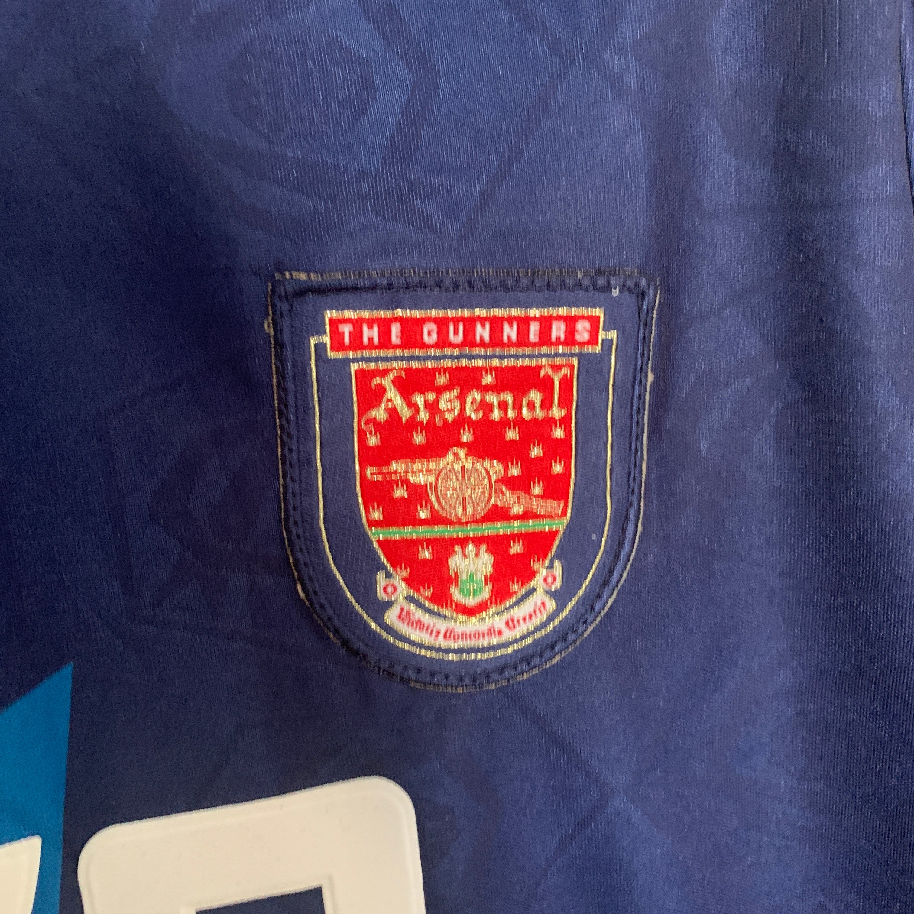 1990s Arsenal Retro Football Shirt | Blue Navy Home