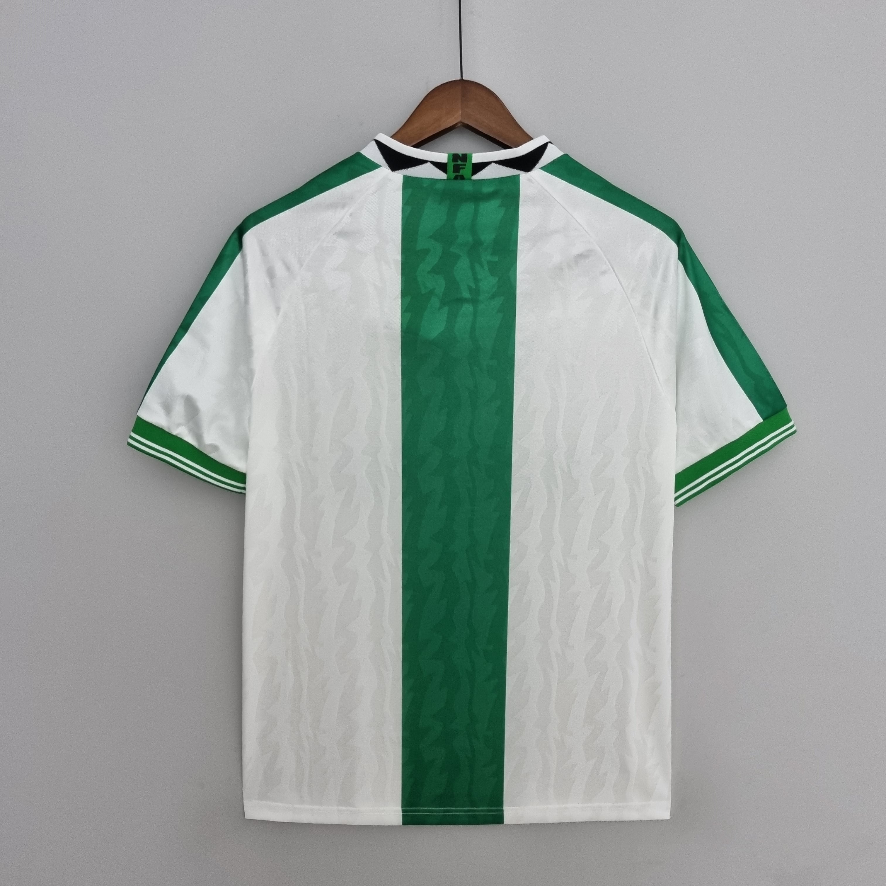 1990s Nigeria Retro Football Shirt | Green White Home