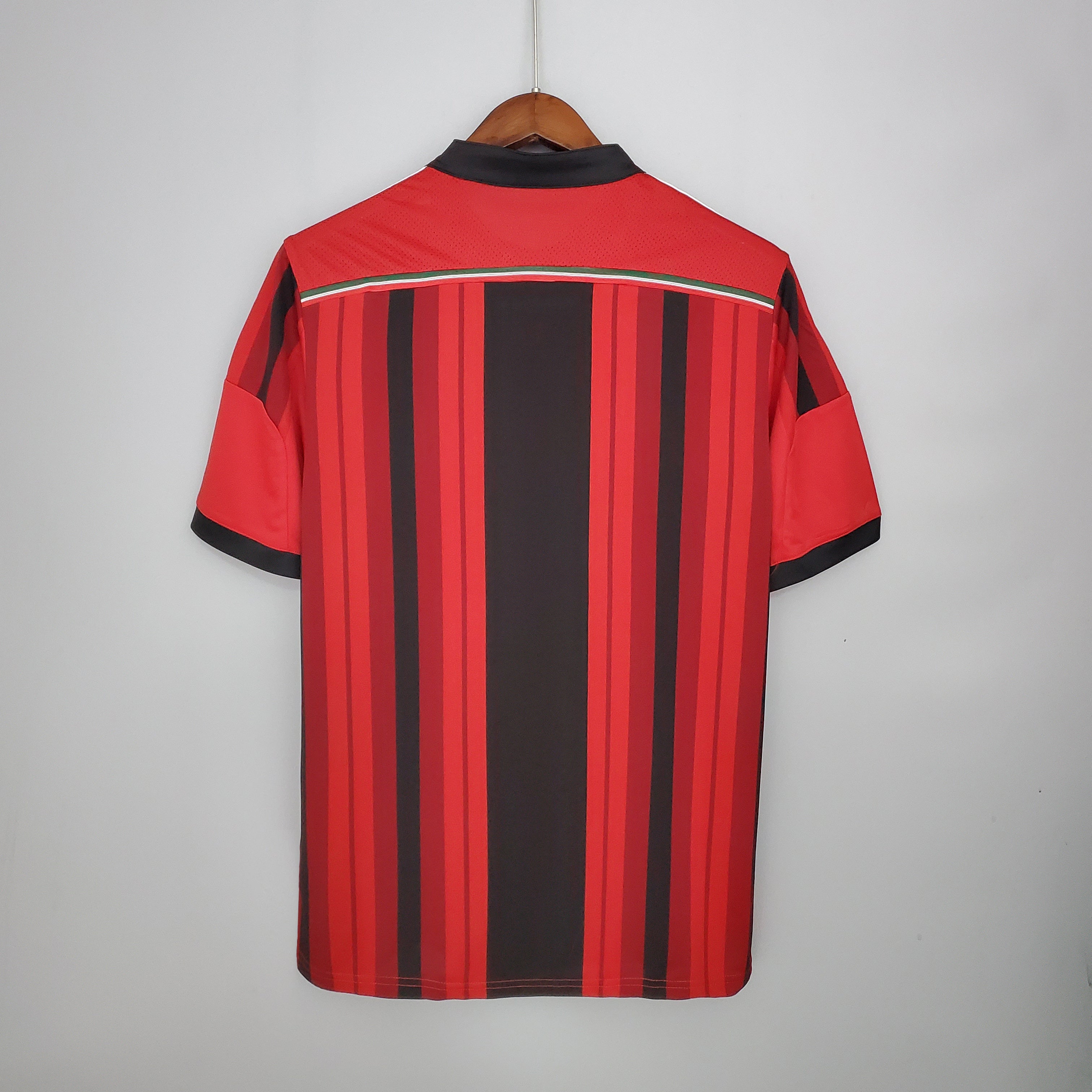2010s AC Milan Retro Football Shirt | Red Black Home