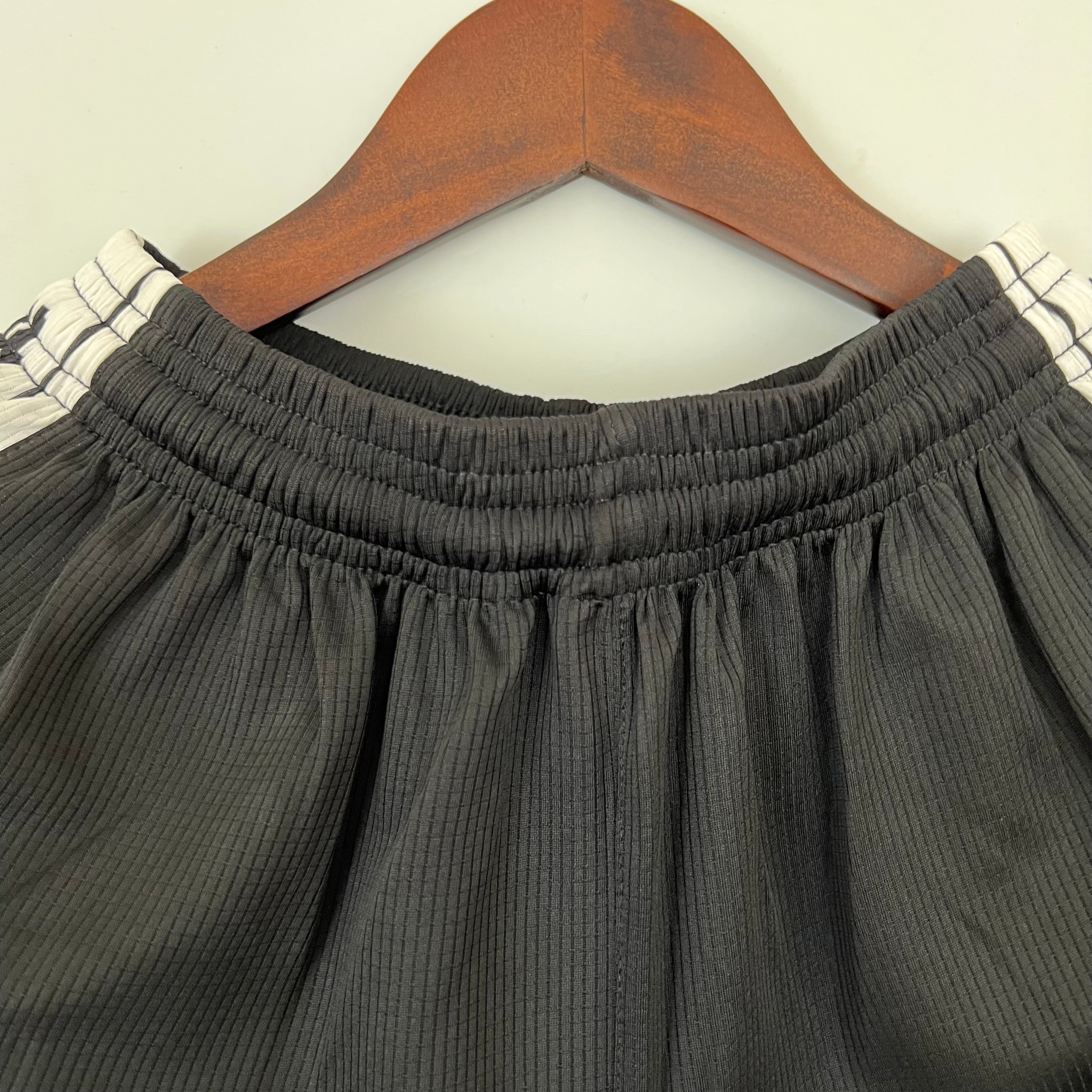 1990s Vasco Da Gama Retro Football Shorts | Black White Home