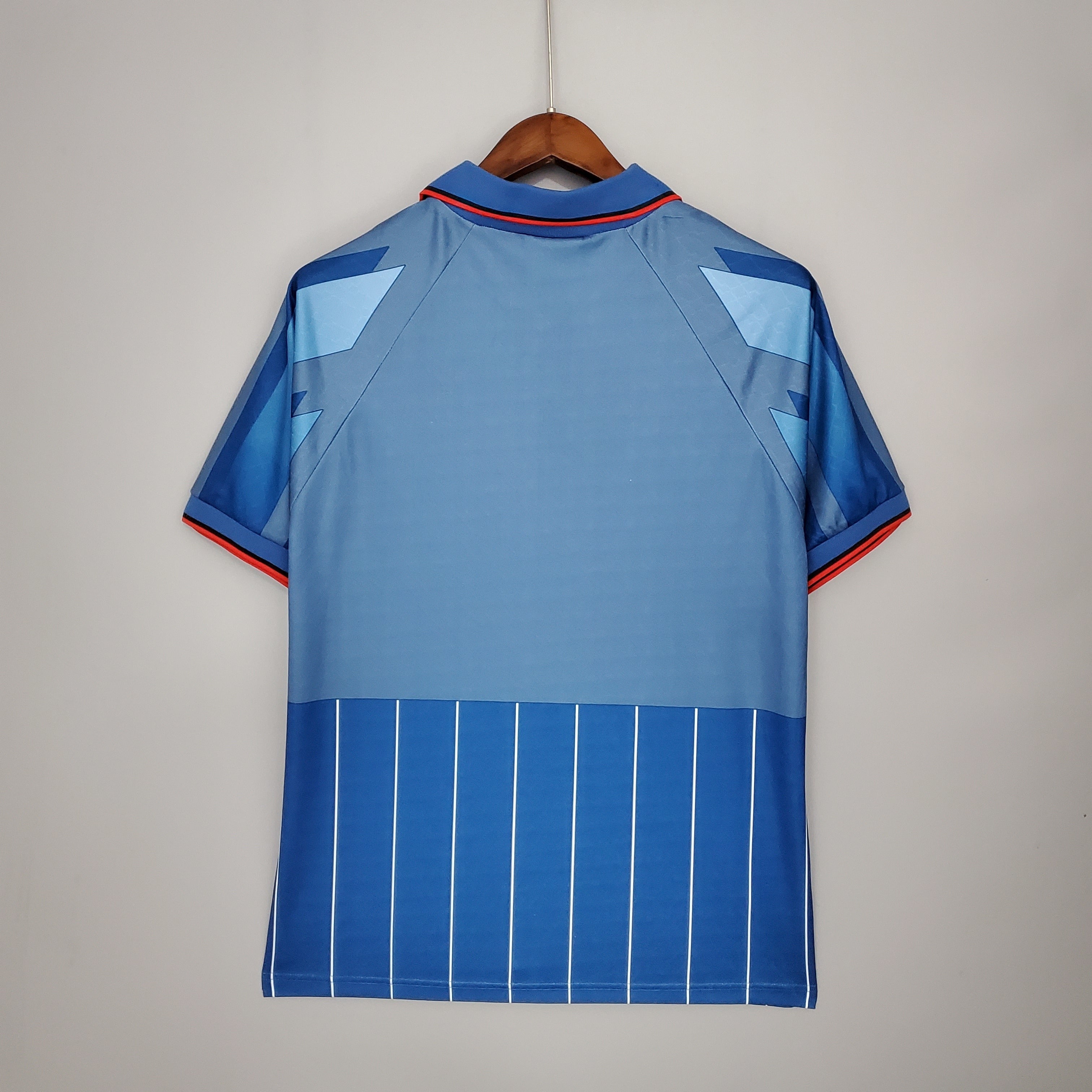 1990s AC Milan Retro Football Shirt | Blue Light Blue Third