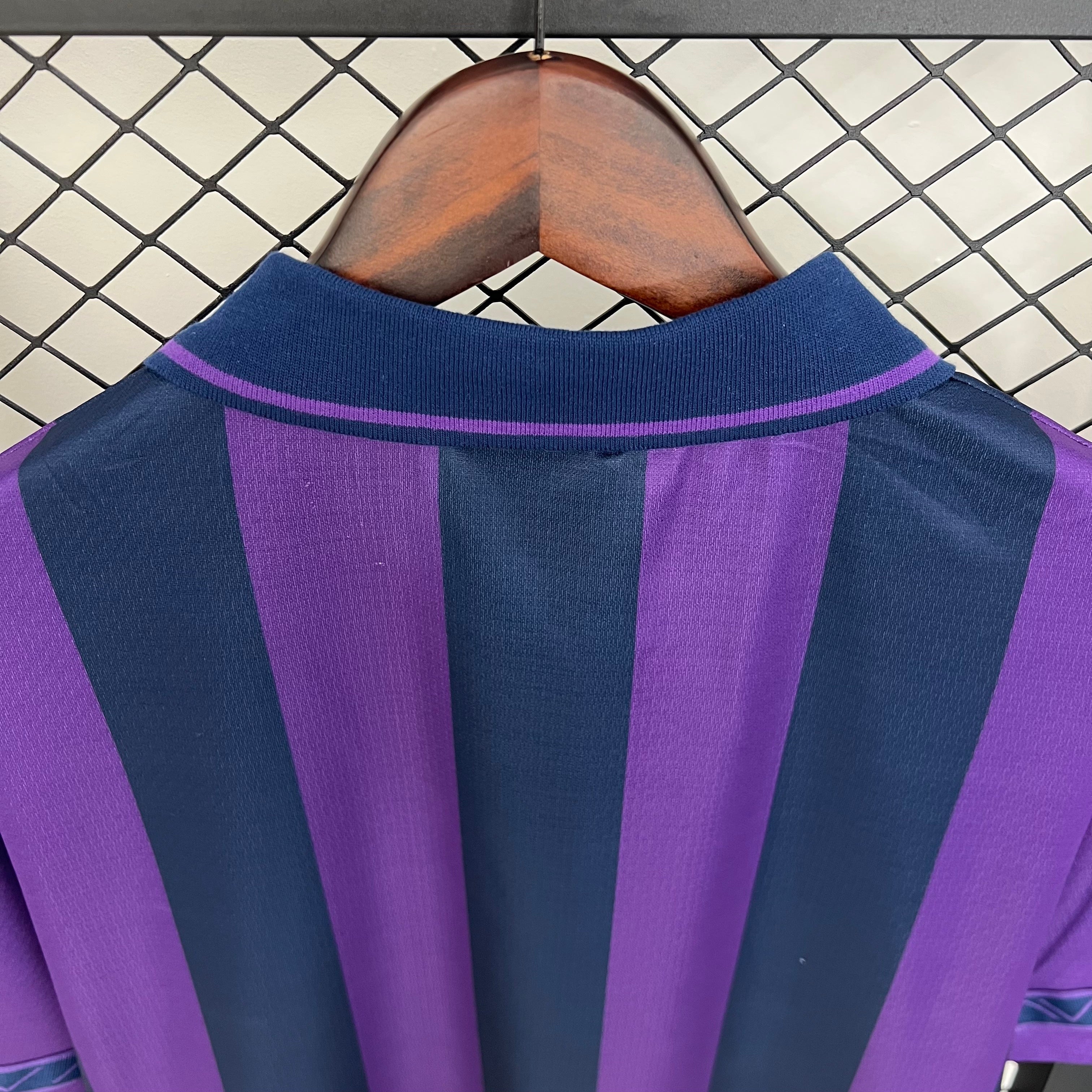 1990s Tottenham Hotspur Retro Football Shirt | Purple Navy Home