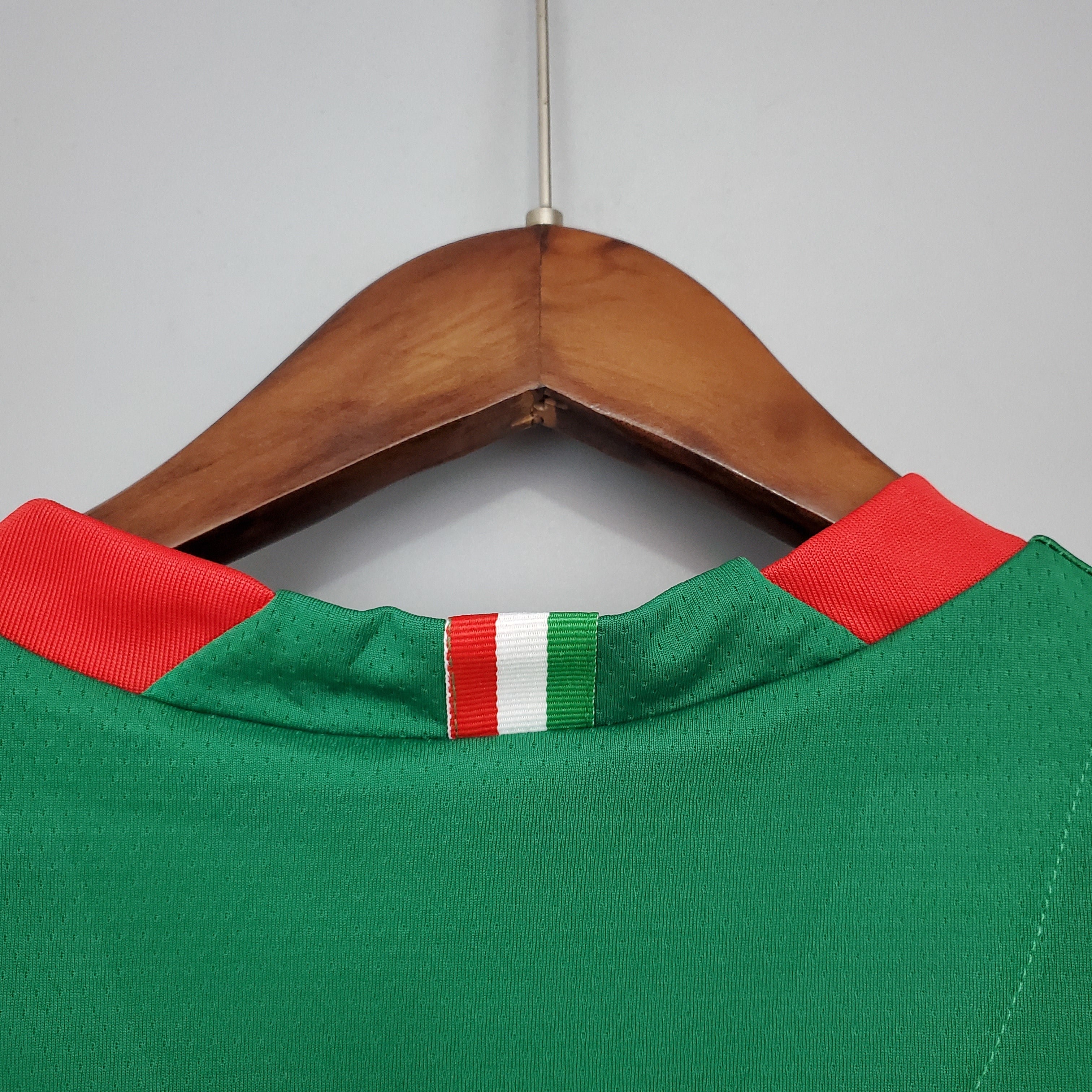 1990s Mexico Retro Football Shirt | Green Red Home