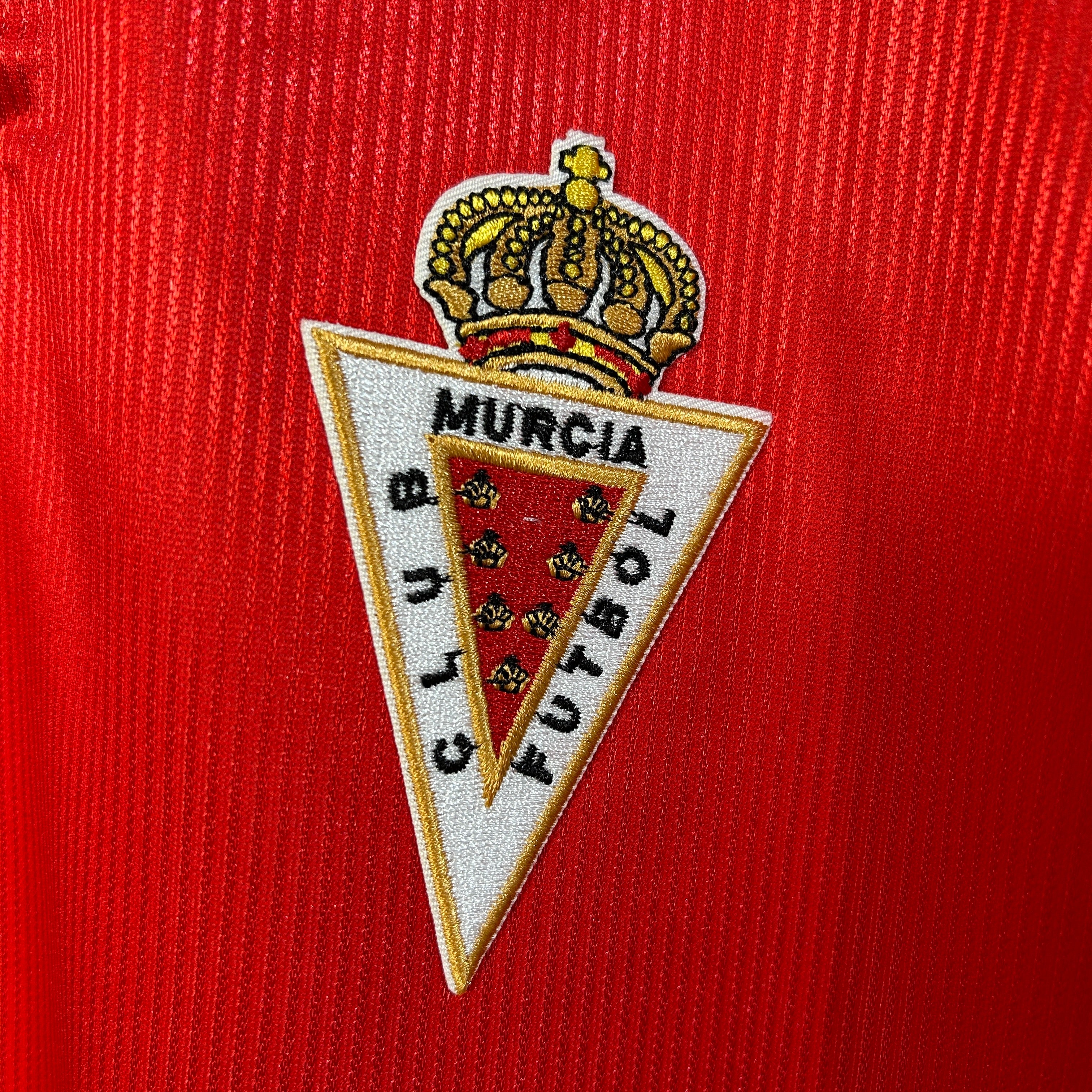 1990s Real Murcia Retro Football Shirt | Red White Home