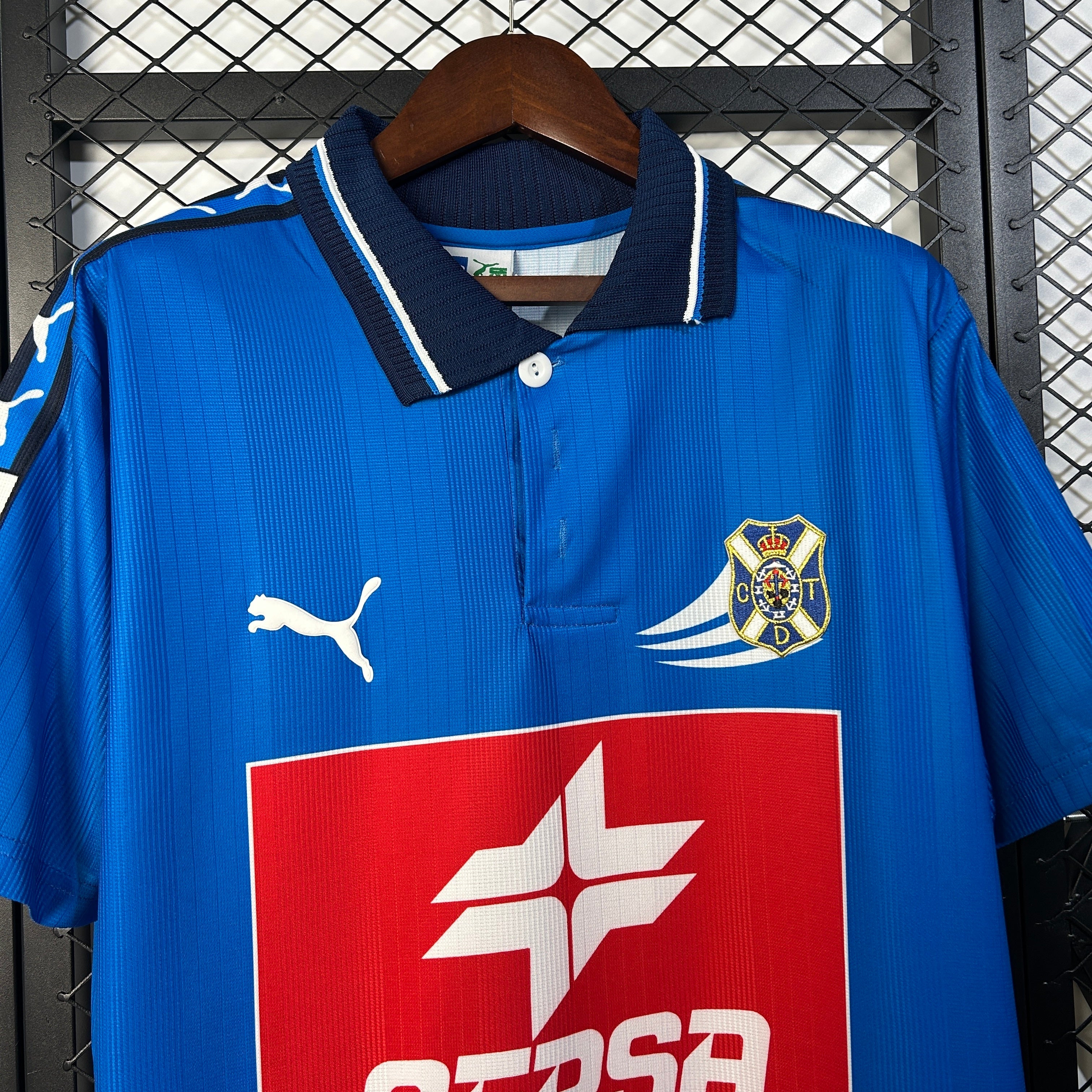 1990s CD Tenerife Retro Football Shirt | Blue White Home