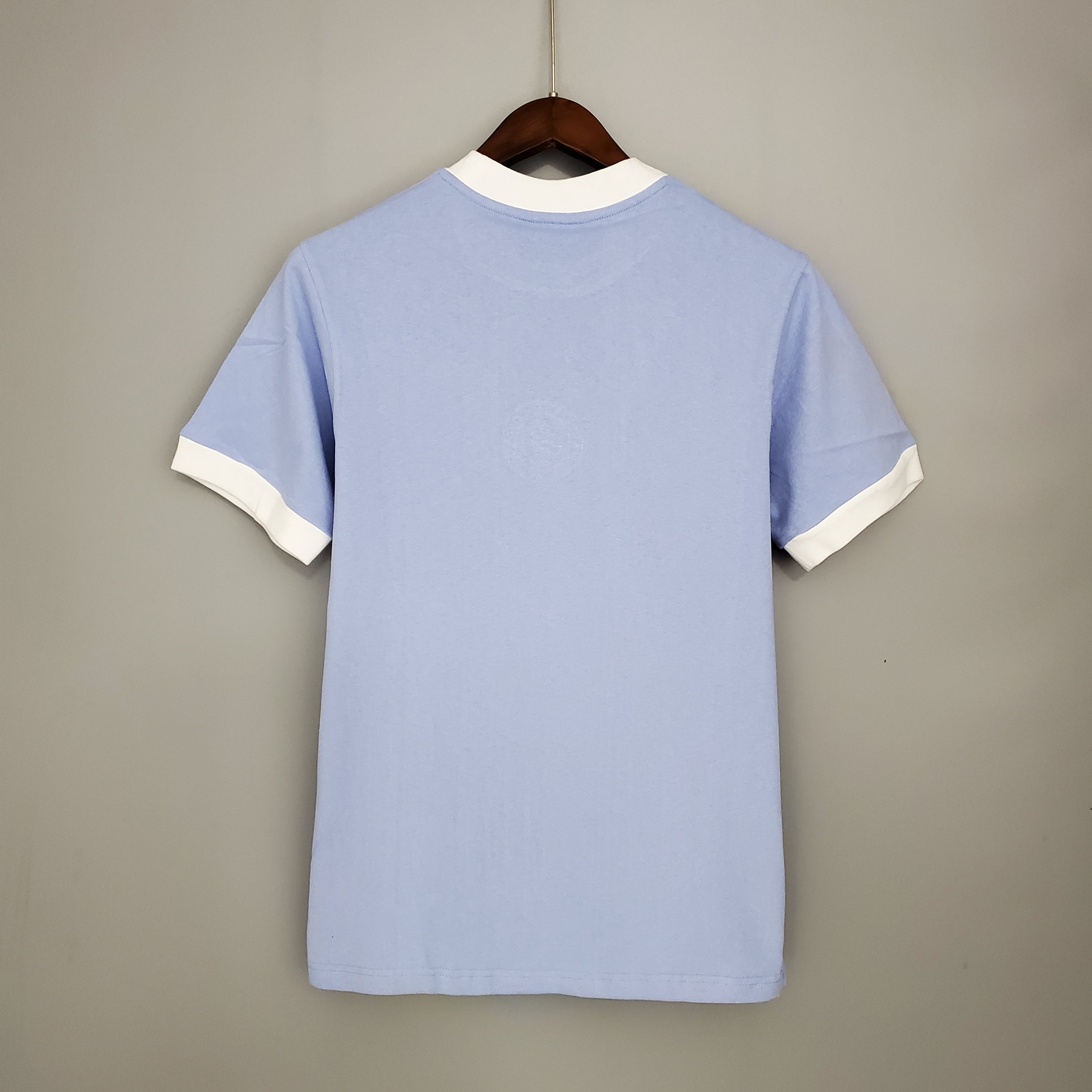1970s Manchester City Retro Football Shirt | Sky Blue White Home