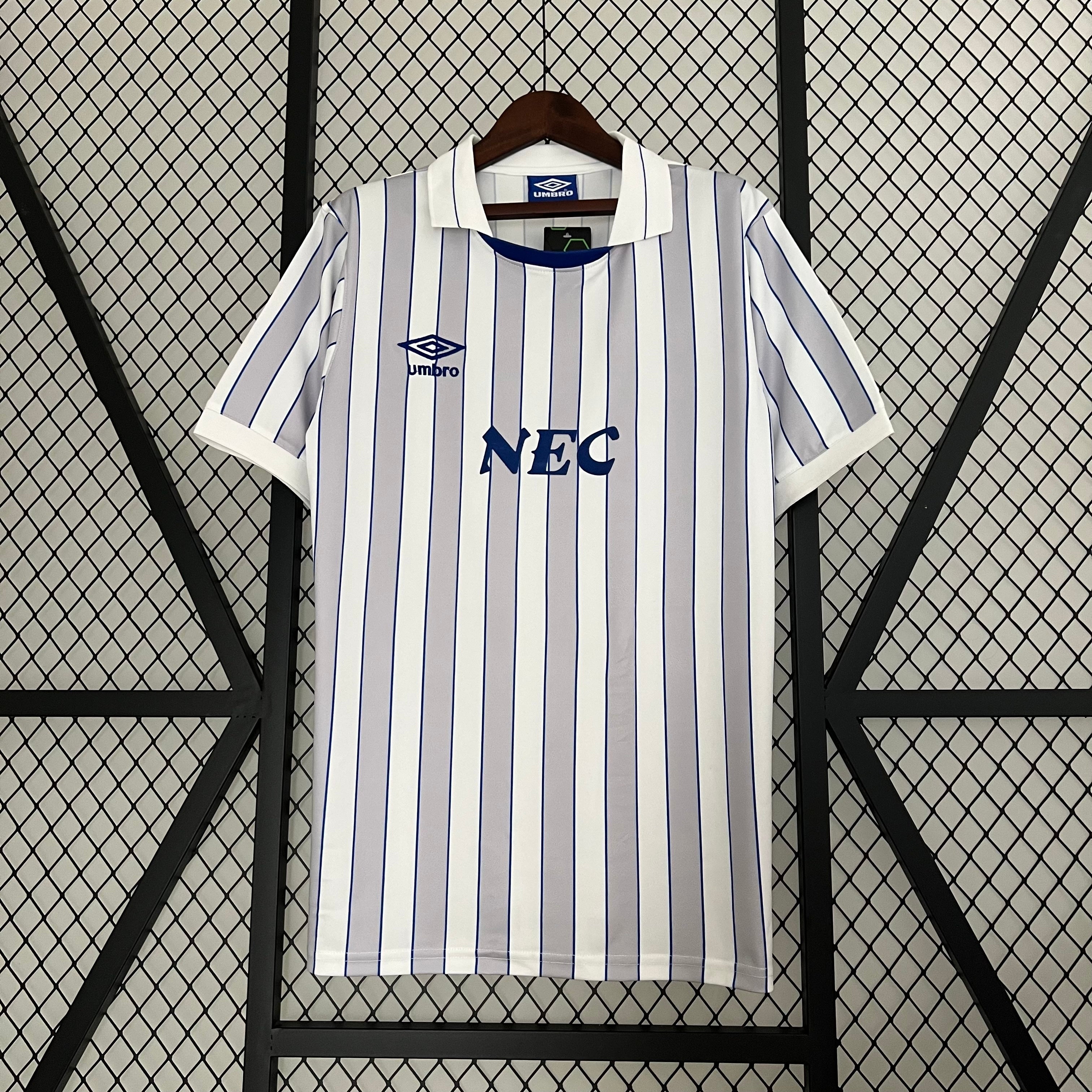 1990s Umbro Retro Football Shirt | White Blue Home