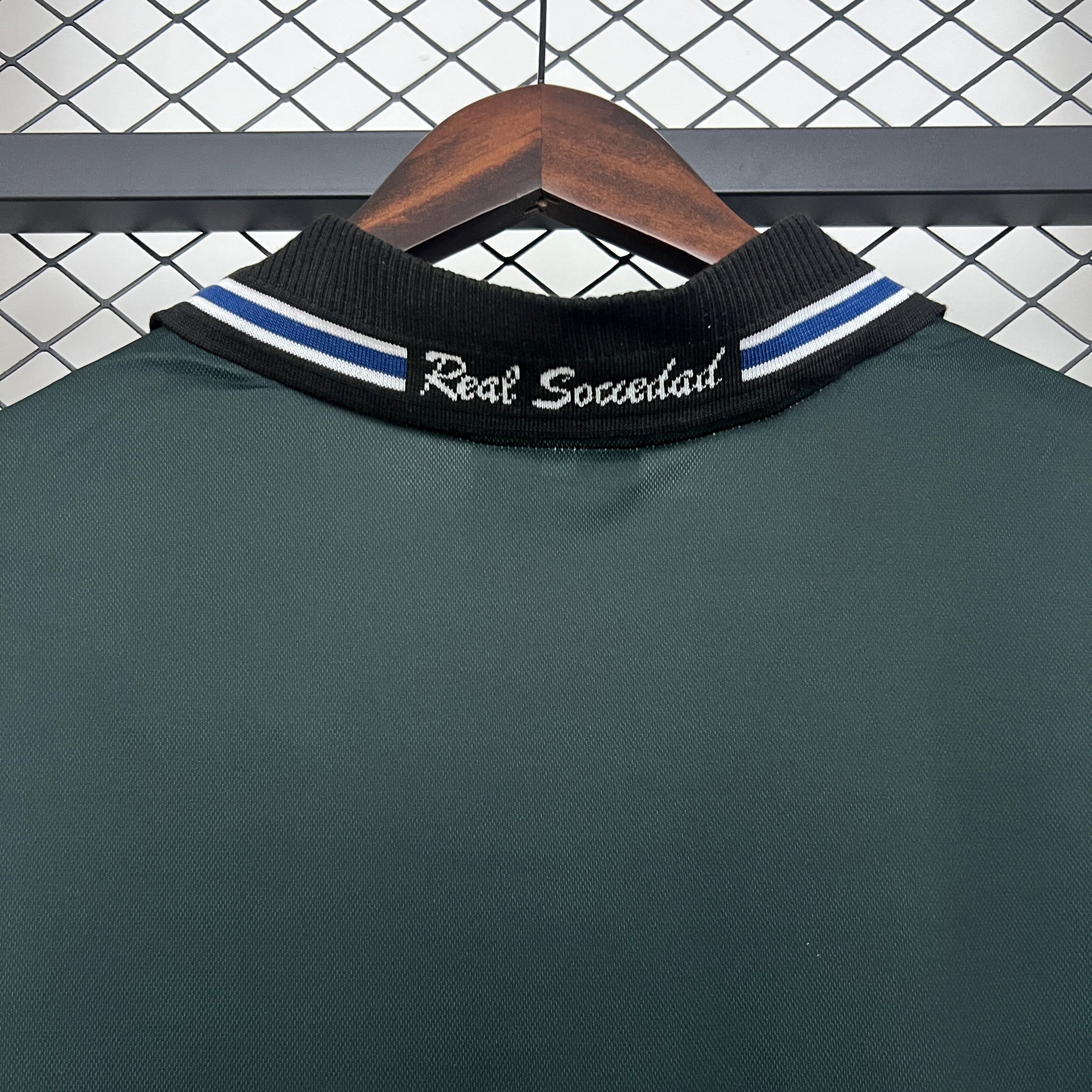 1990s Real Sociedad Retro Football Shirt | Dark Green White Home