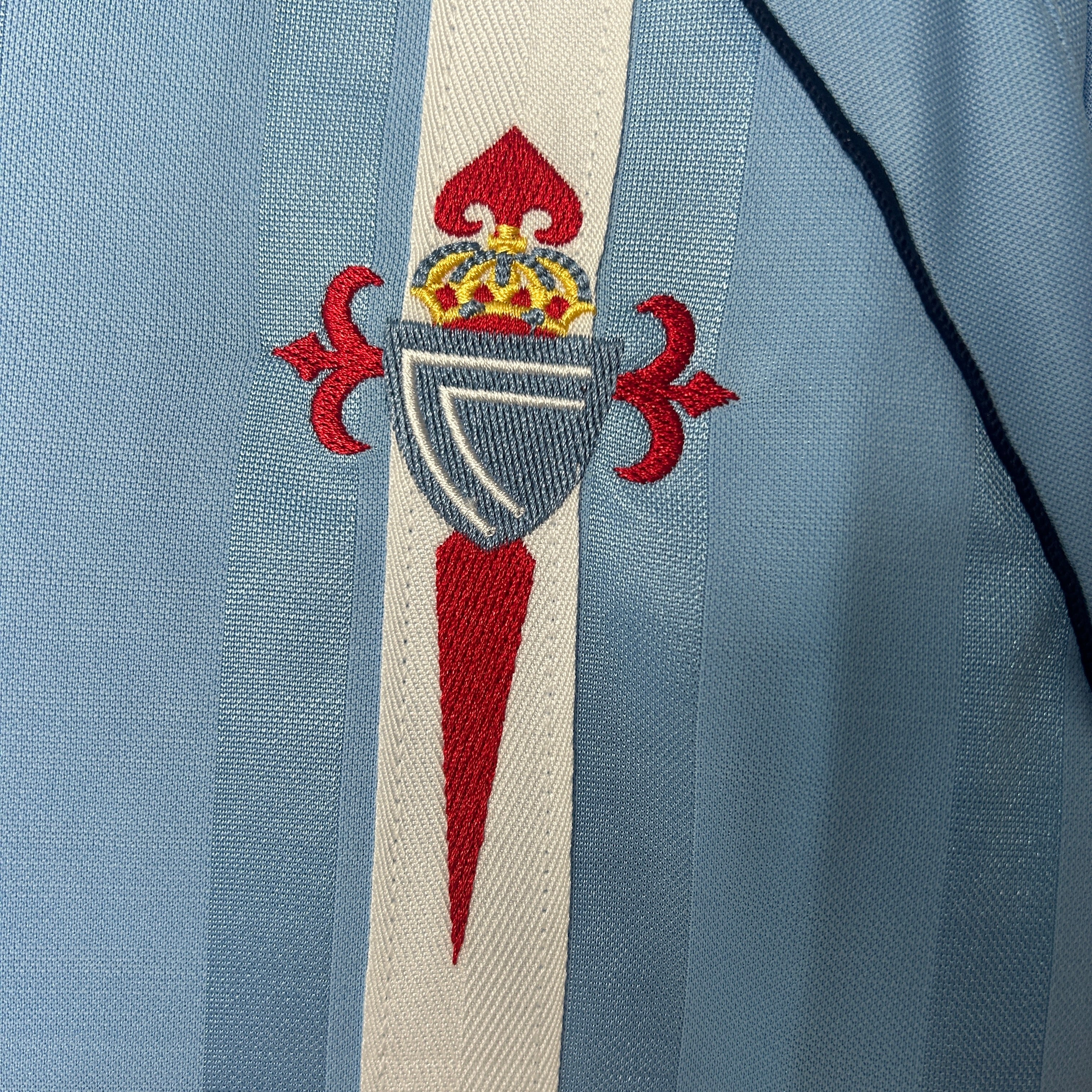 1990s Celta Vigo Retro Football Shirt | Sky Blue White Home