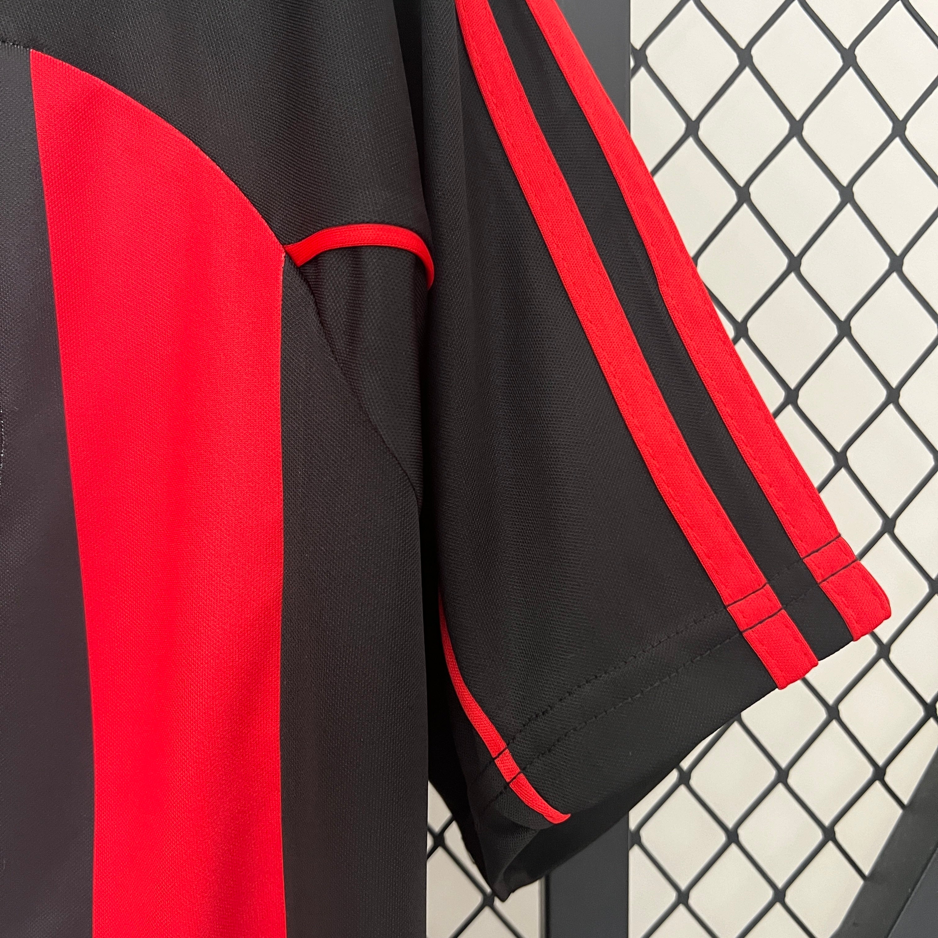 1990s AC Milan Retro Football Shirt | Red Black Home
