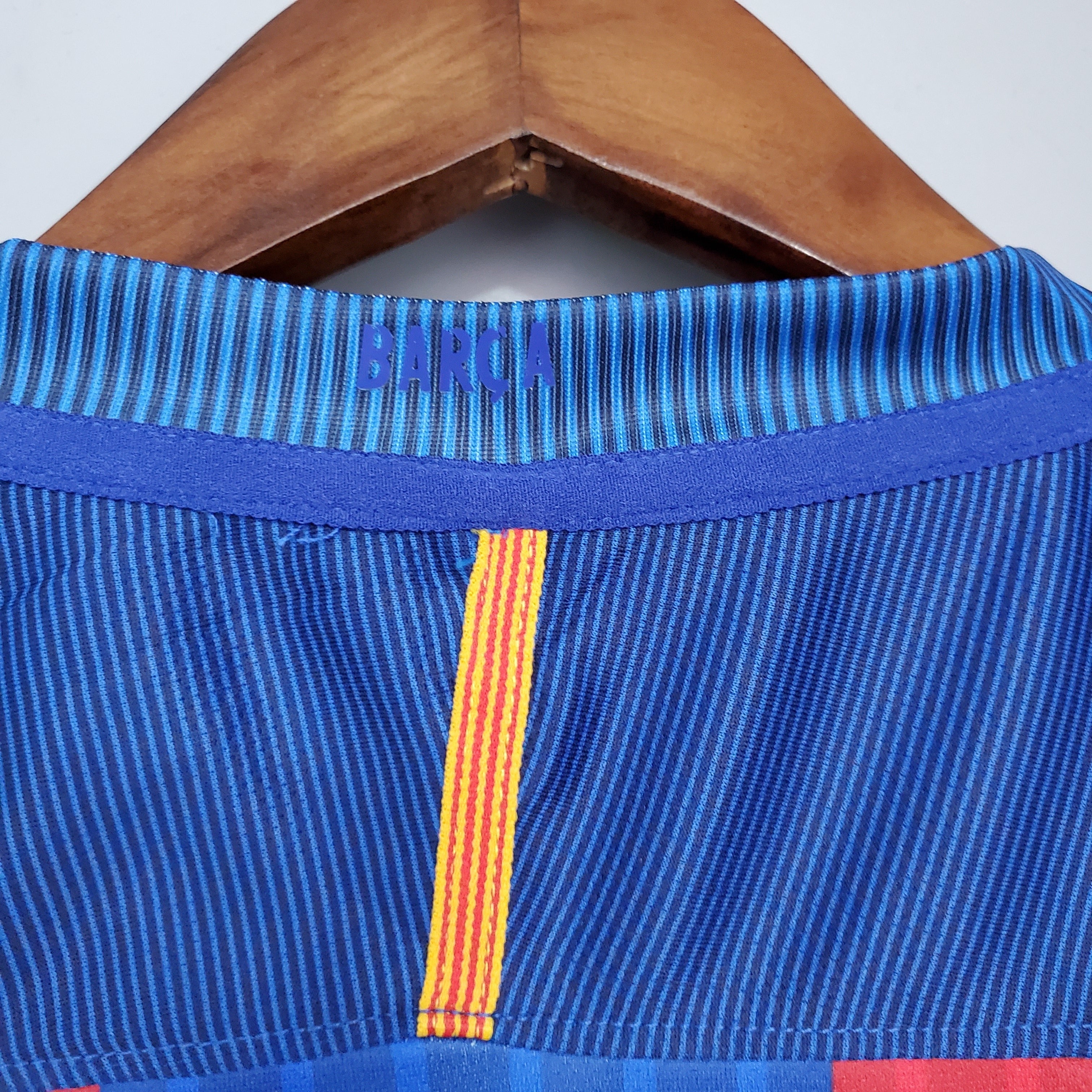 2010s Barcelona Retro Football Shirt | Blue Red Home
