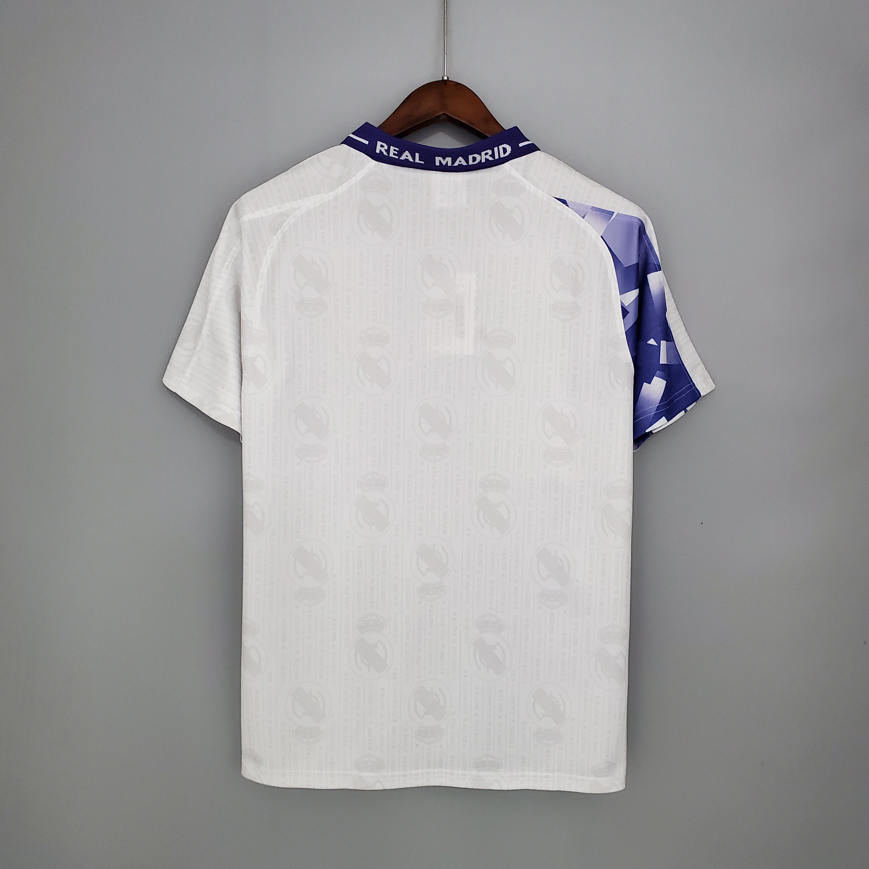 1990s Real Madrid Retro Football Shirt | White Purple Home