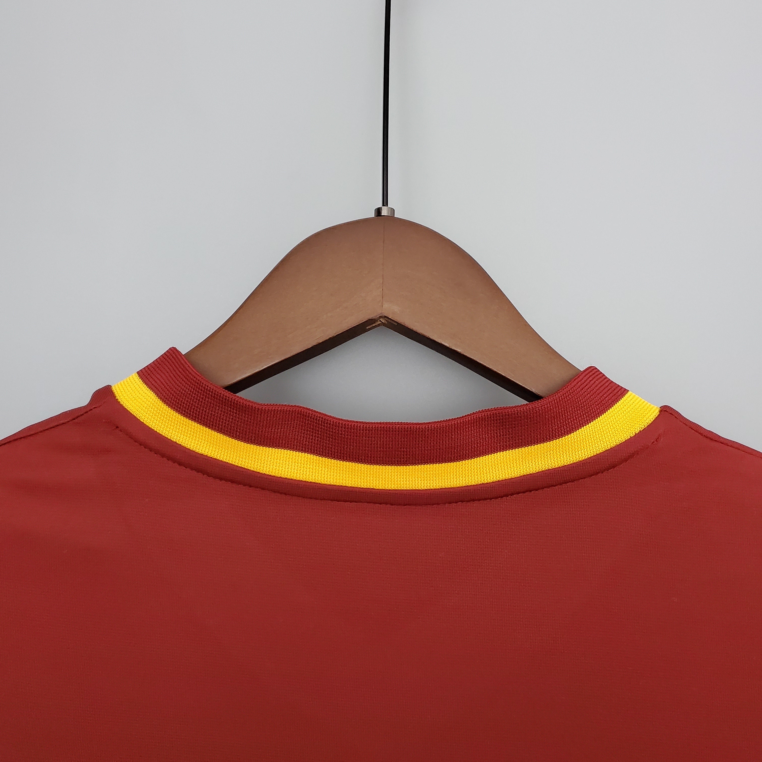 1990s Portugal Retro Football Shirt | Red Yellow Home