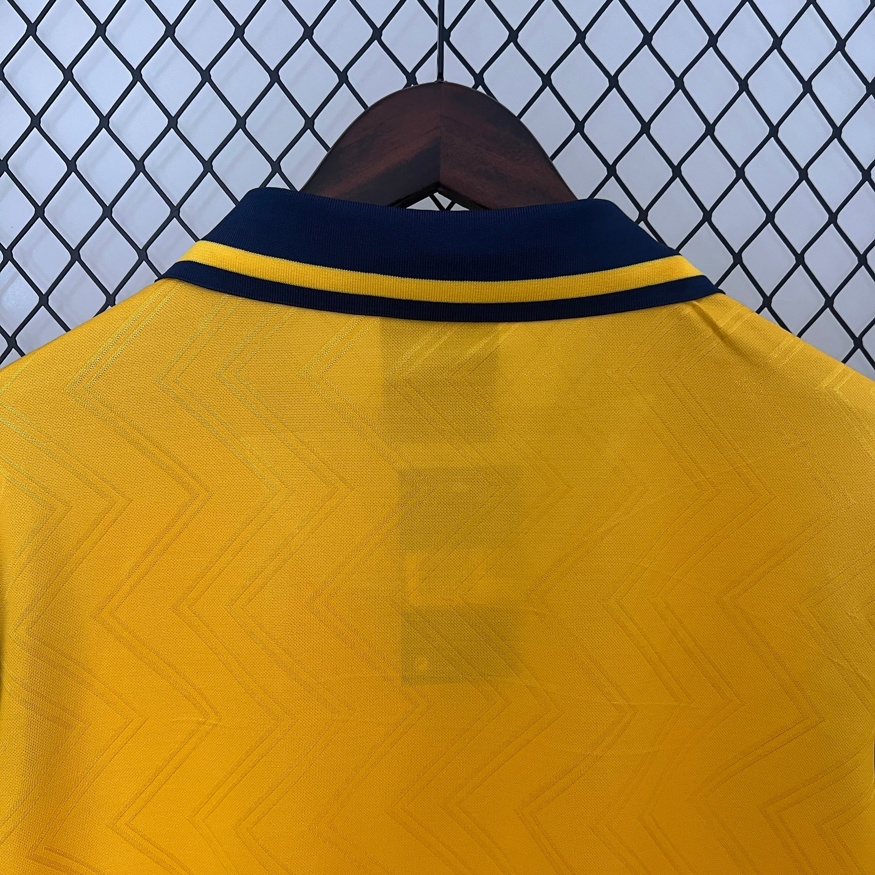 1990s Arsenal Retro Football Shirt | Yellow Navy Home