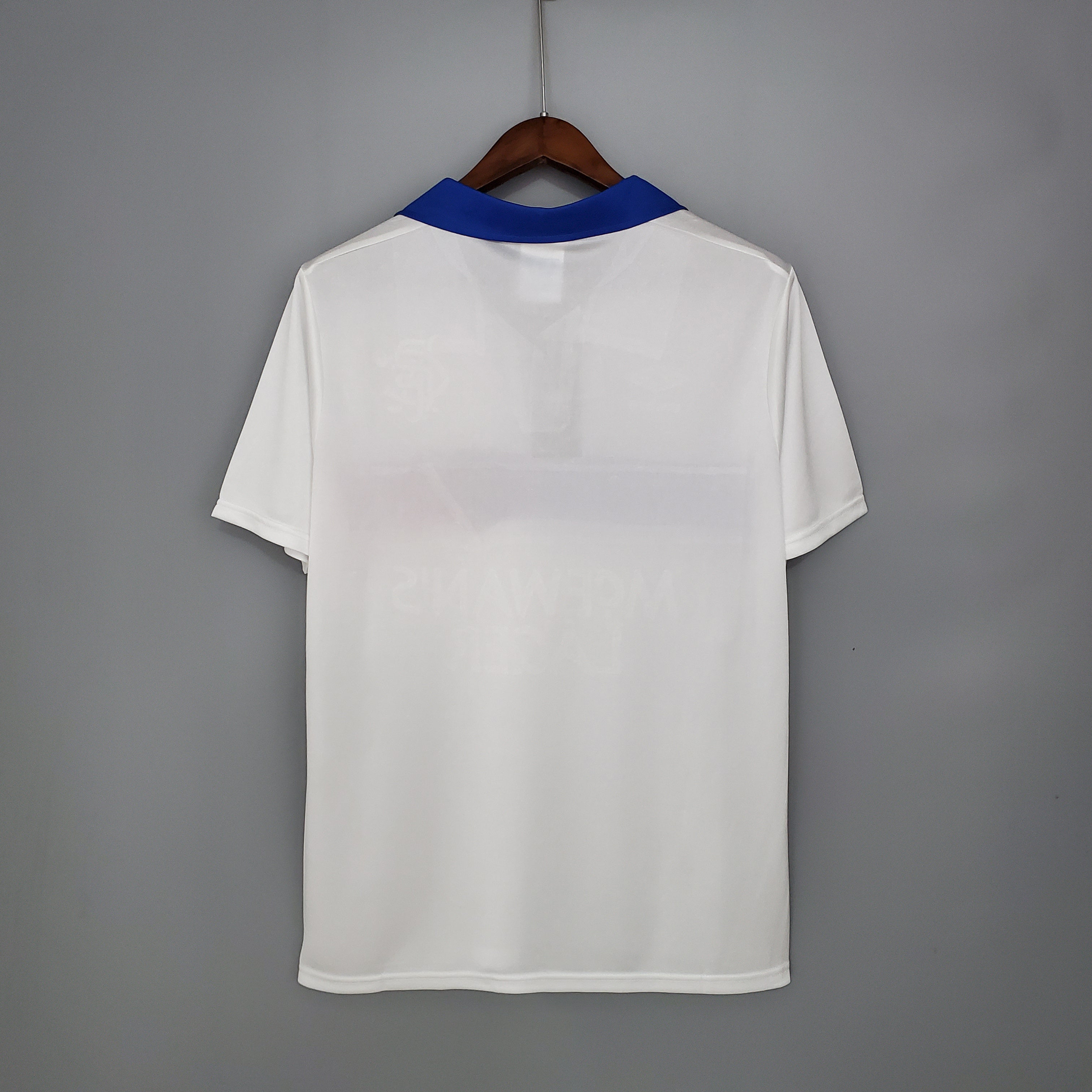 1990s Rangers Retro Football Shirt | White Blue Home