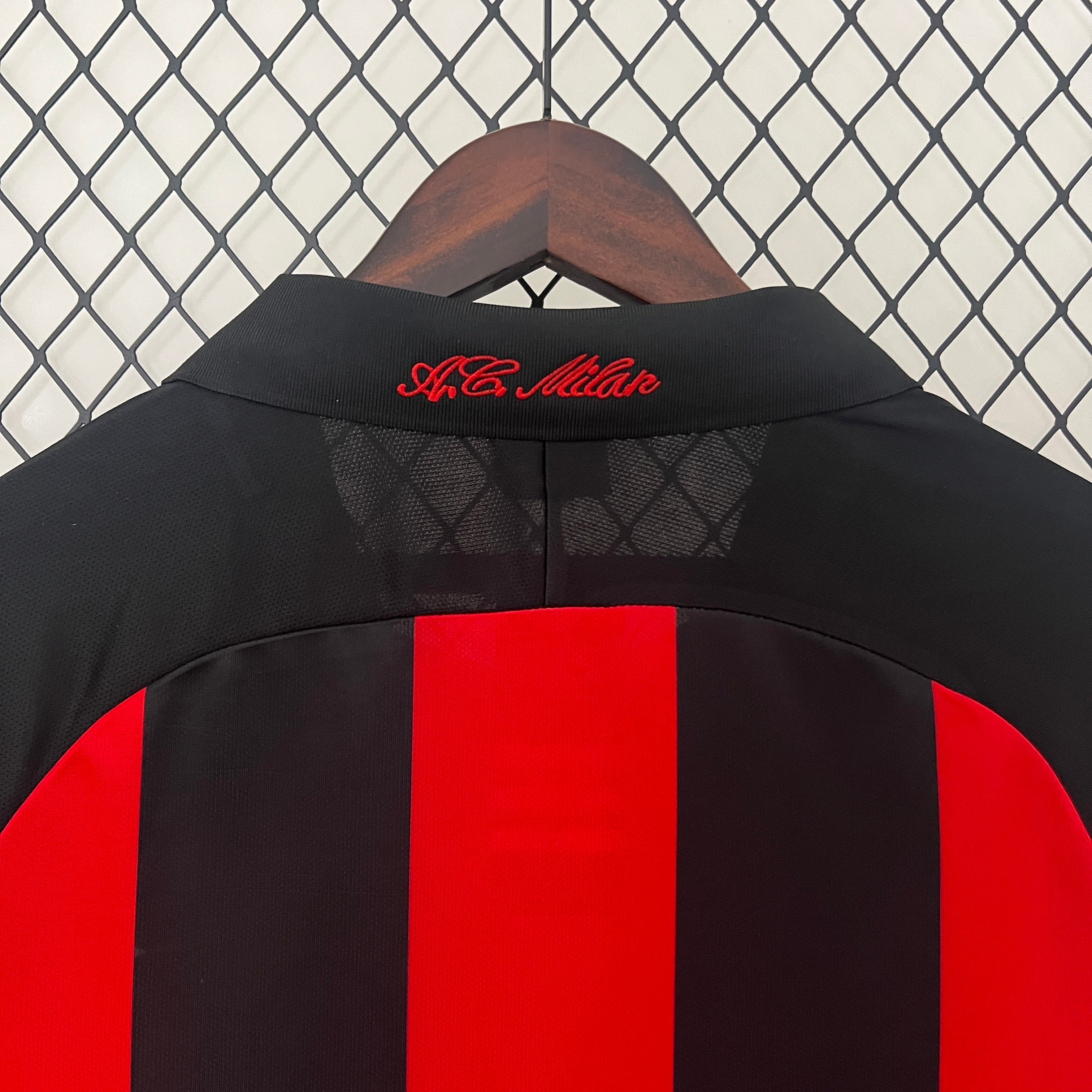 1990s AC Milan Retro Football Shirt | Red Black Home
