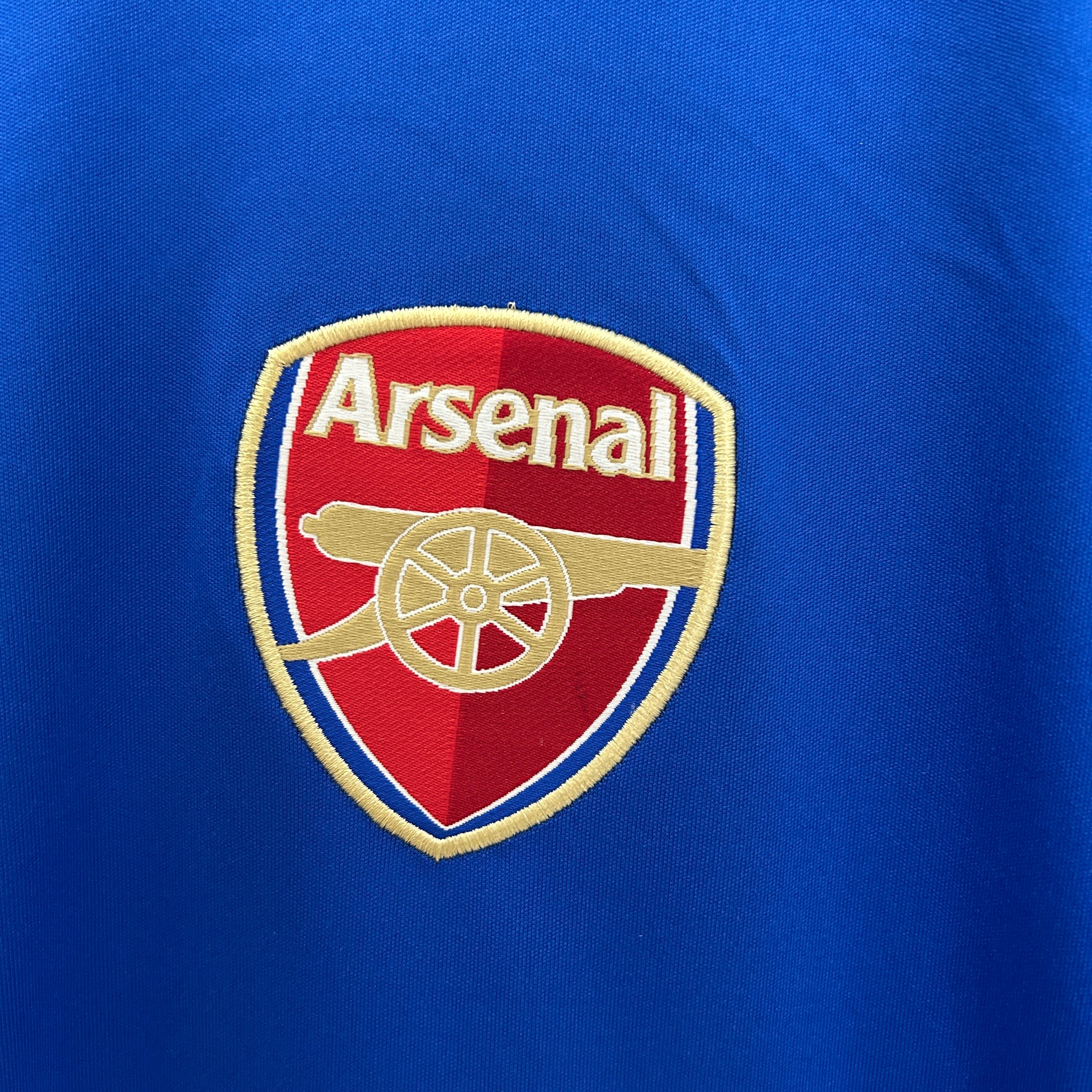 2000s Arsenal Retro Football Shirt | Blue Yellow Home