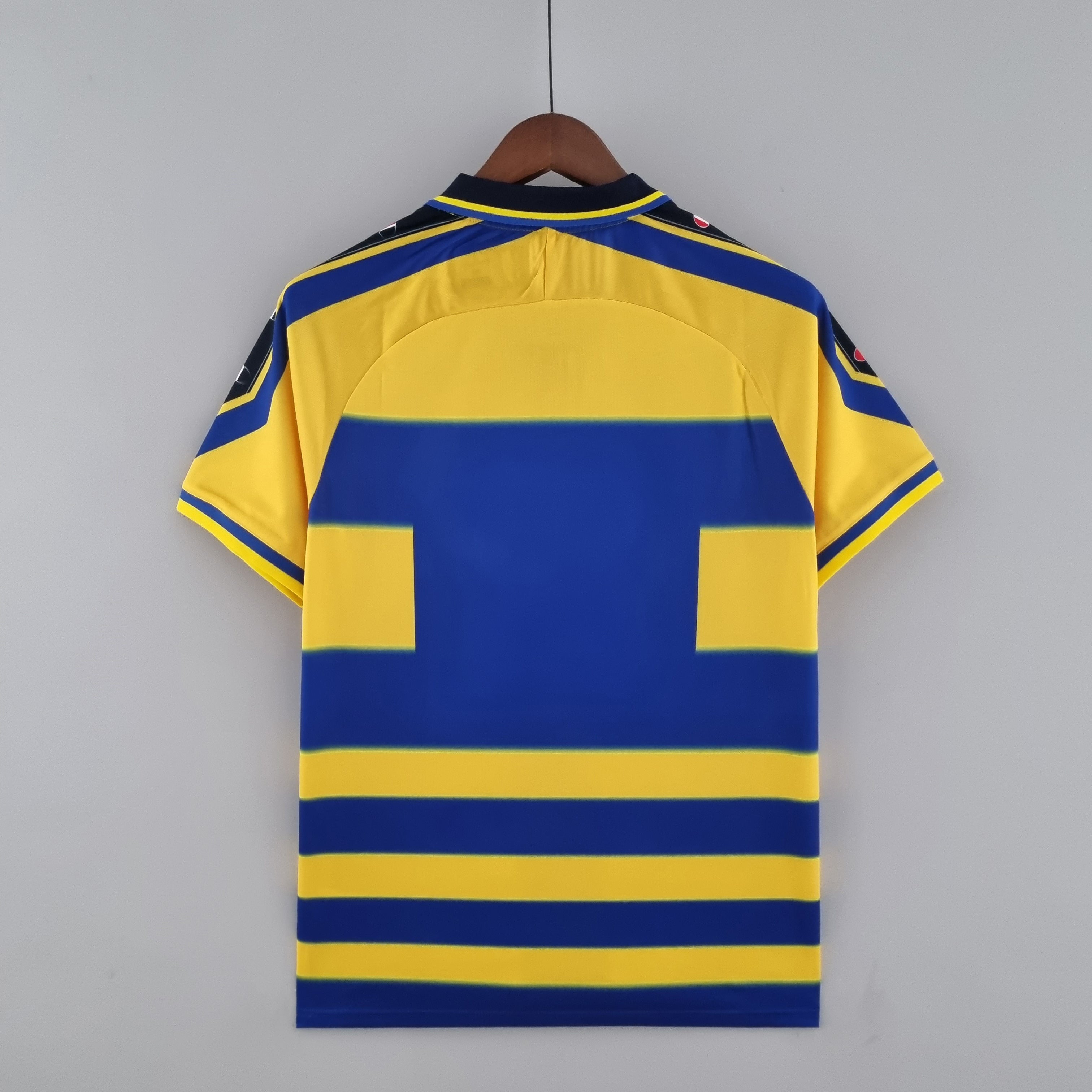1990s Parma Retro Football Shirt | Yellow Blue Home