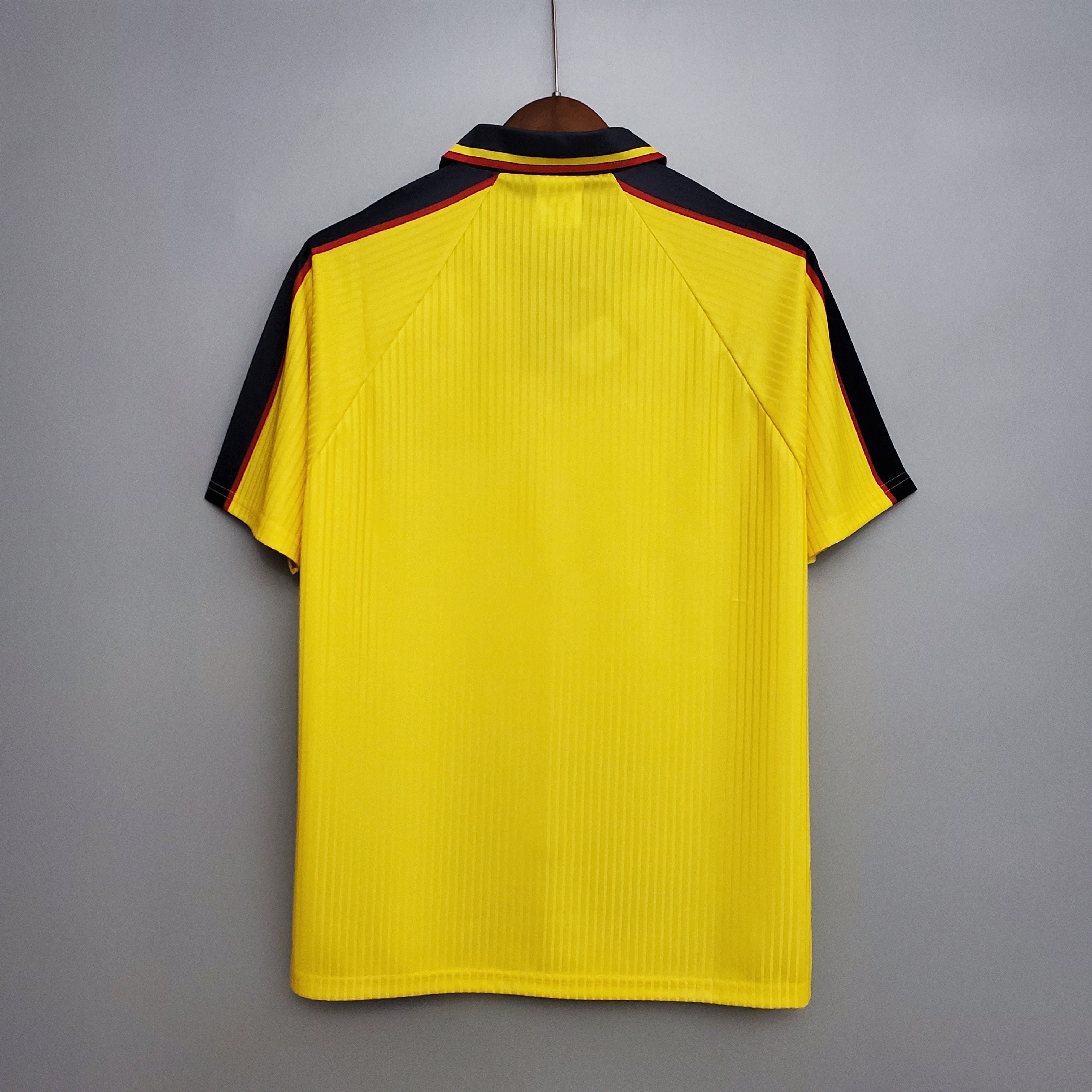 1990s Scotland Retro Football Shirt | Yellow Black Home