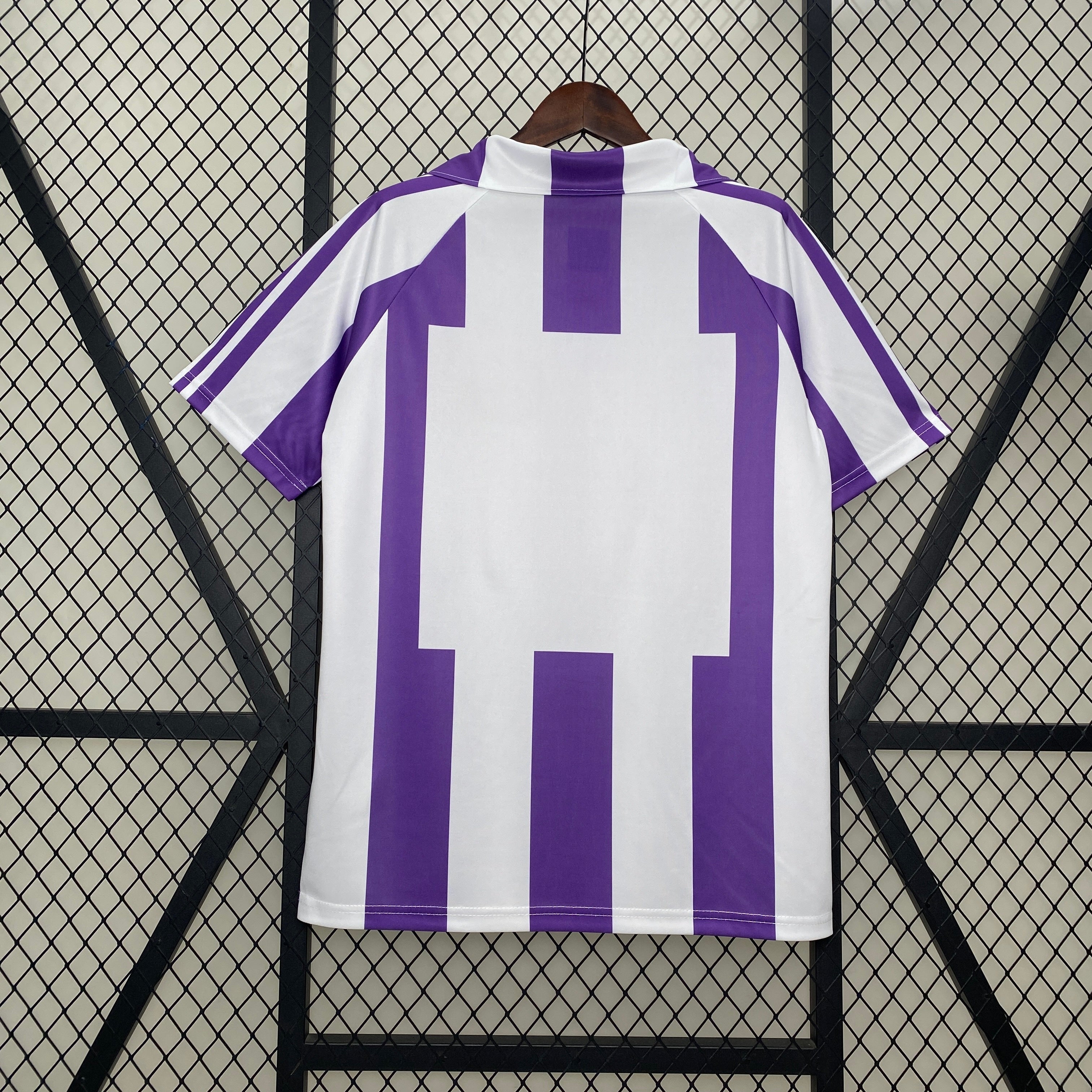 1980s Real Valladolid Retro Football Shirt | Purple White Home