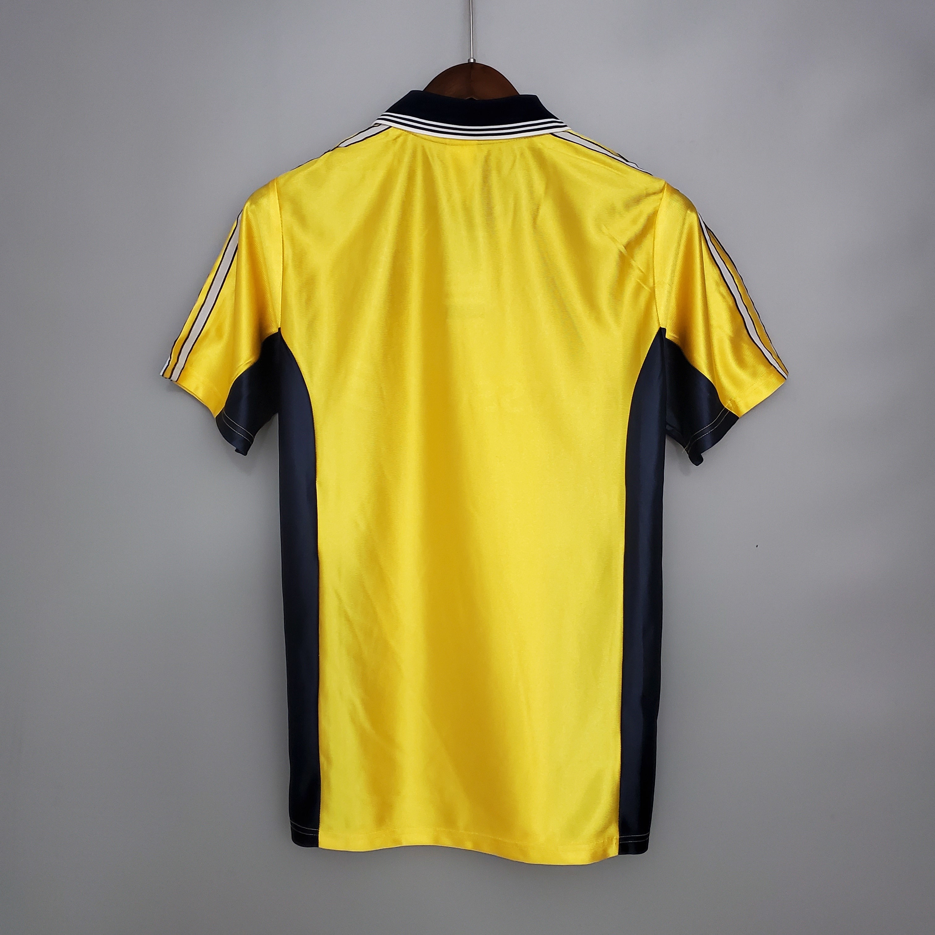 1990s Marseille Retro Football Shirt | Yellow Navy Home