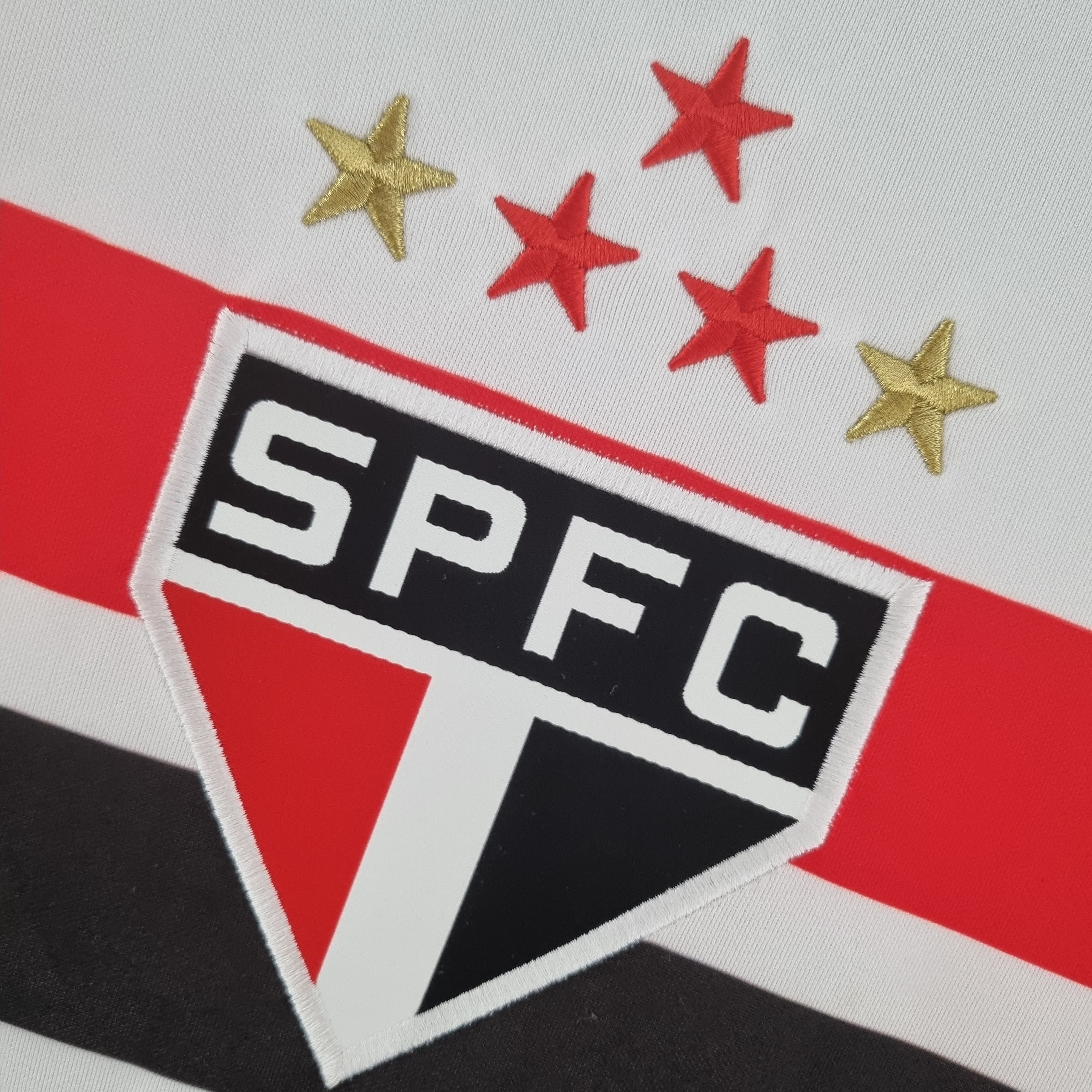 2000s Sao Paulo Retro Football Shirt | White Red Third