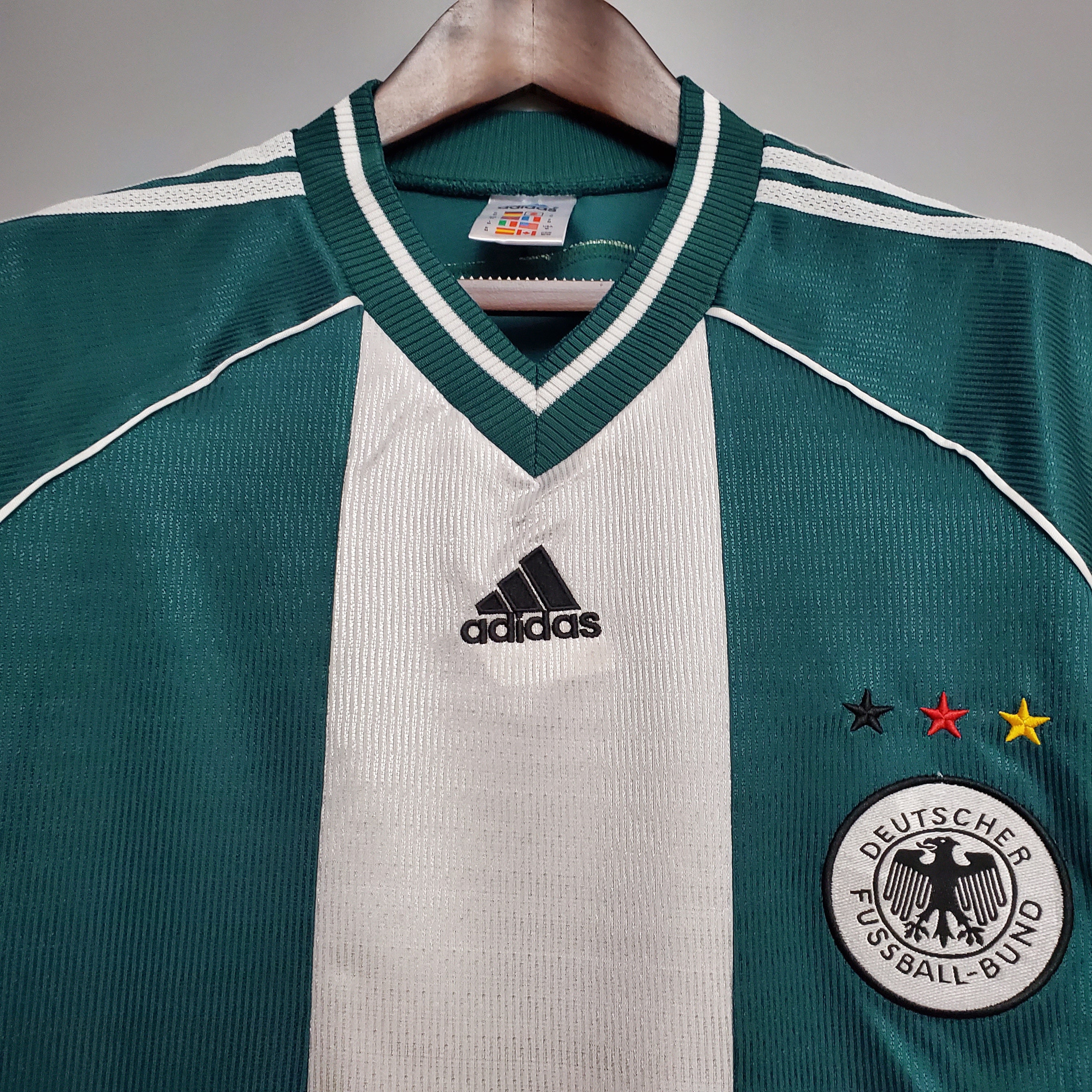 1990s Germany Retro Football Shirt | Green White Home