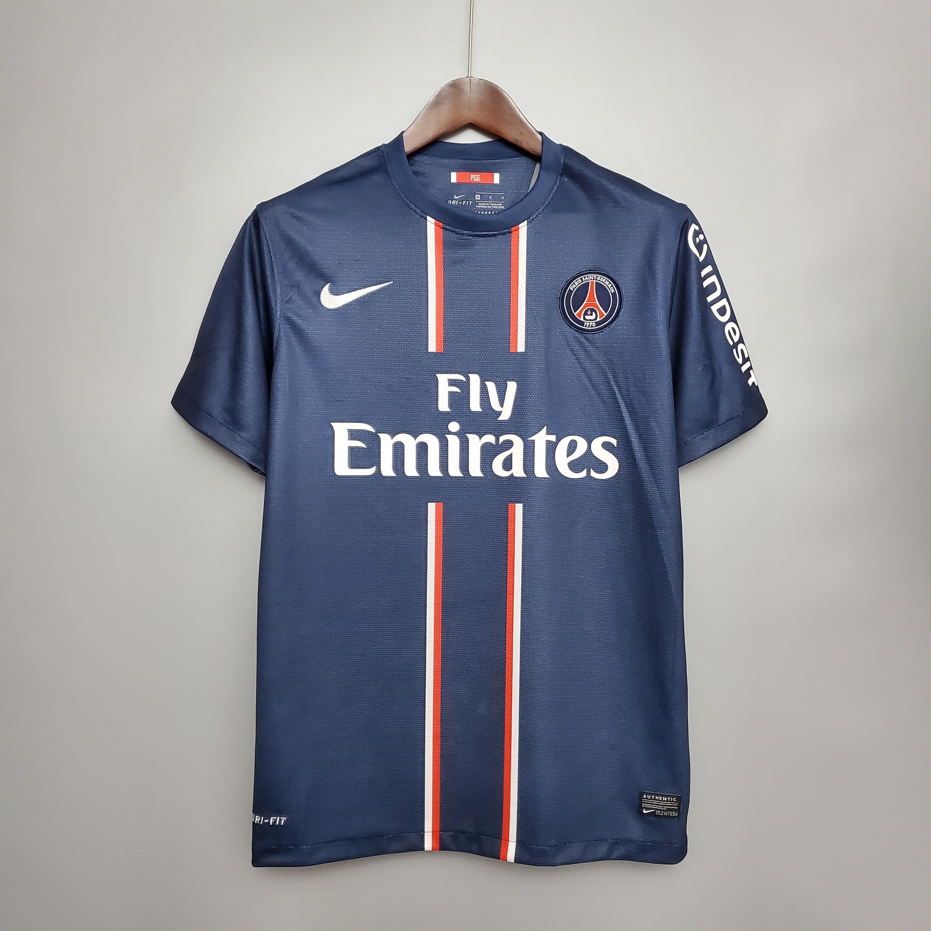 2010s Paris Saint-Germain Retro Football Shirt | Navy Red Home