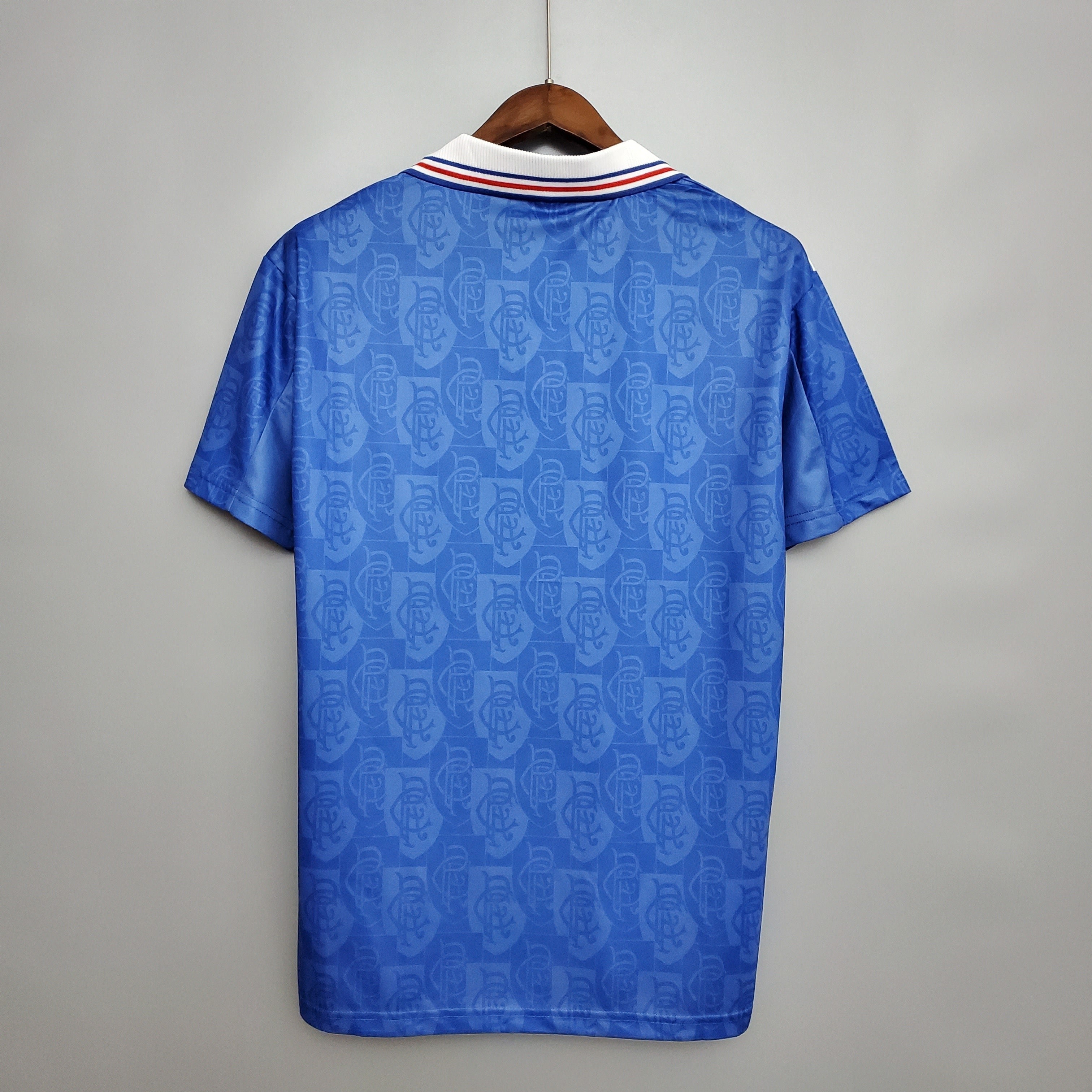 1990s Rangers Retro Football Shirt | Blue White Third