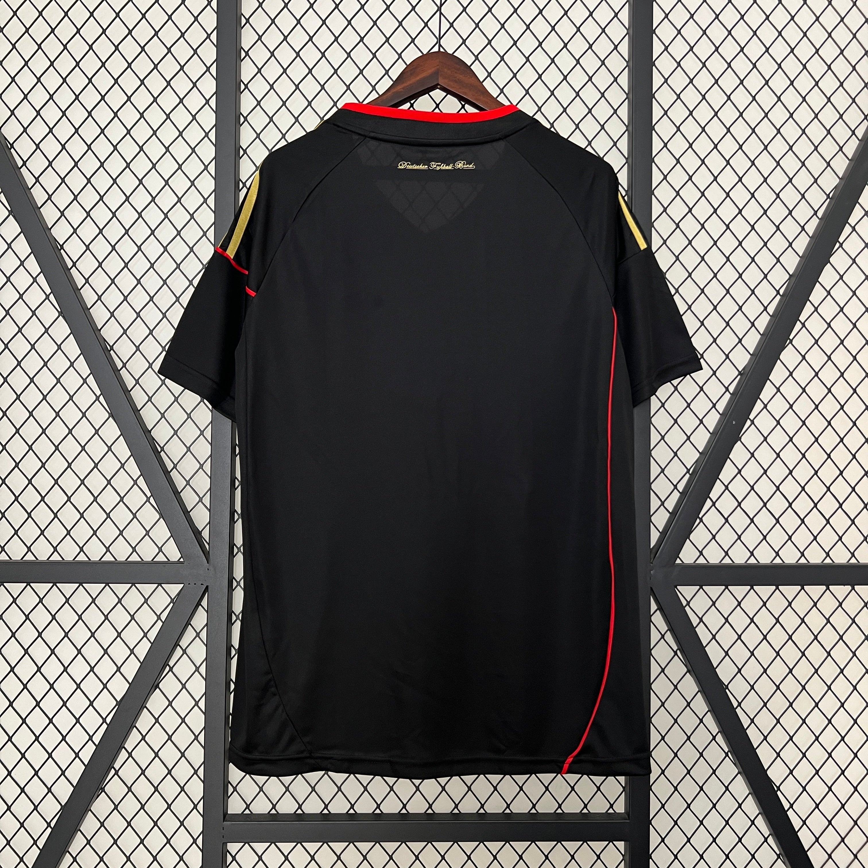 2000s Germany Retro Football Shirt | Black Gold Home