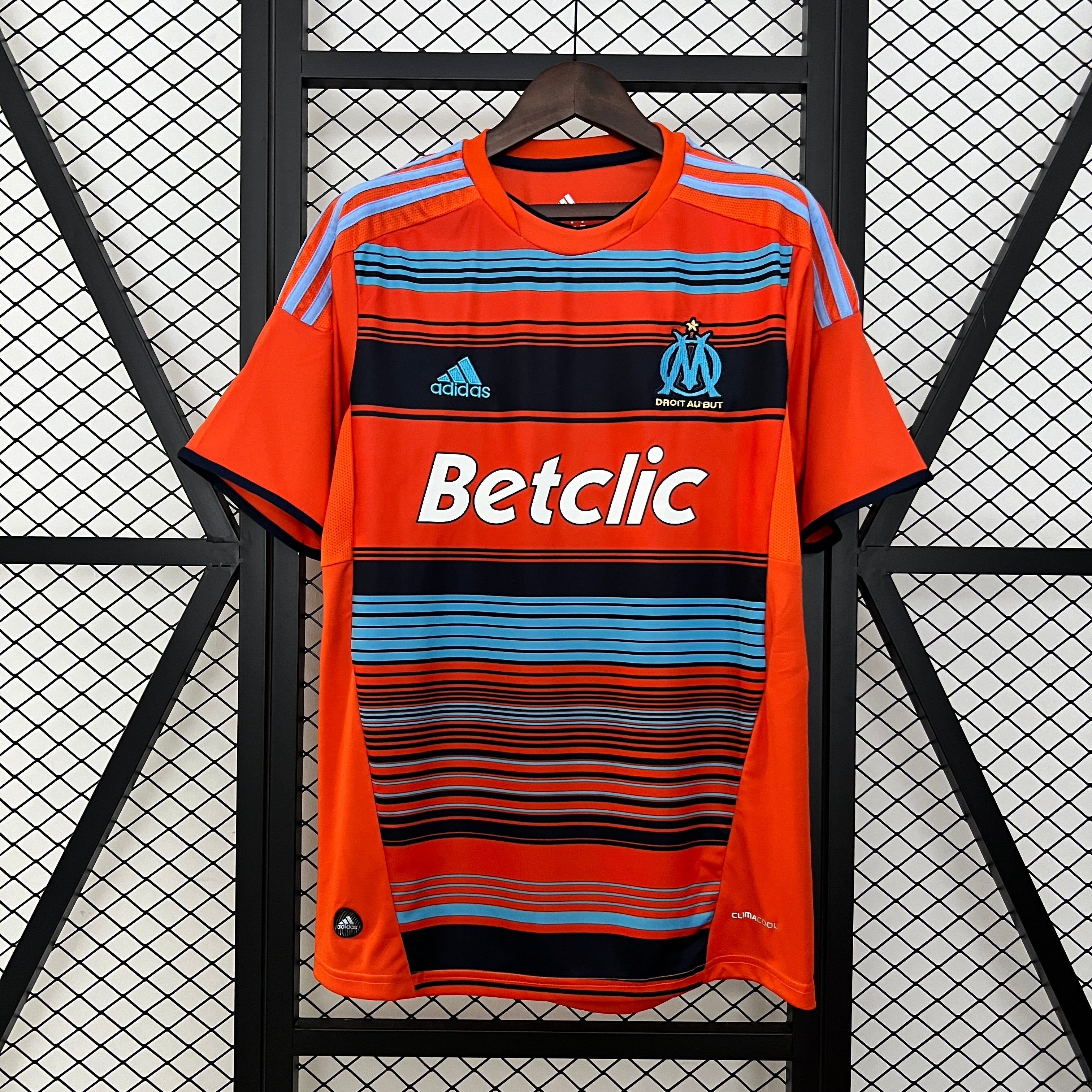 2000s Olympique de Marseille Retro Football Shirt | Orange Blue Third