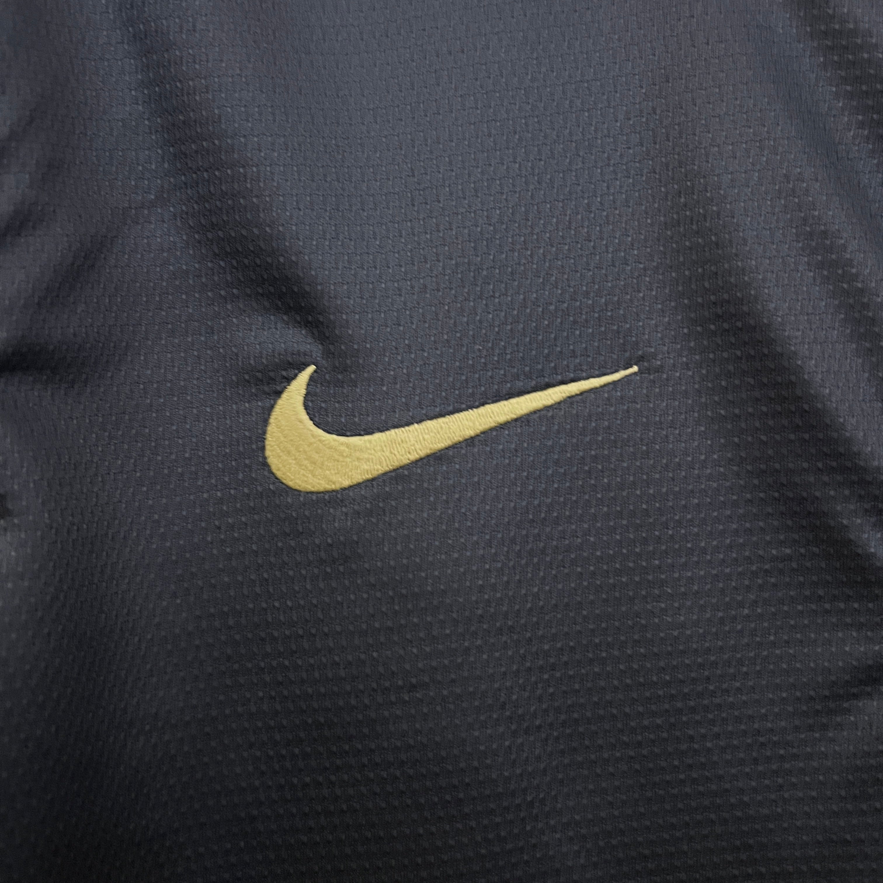 2010s Manchester City Retro Football Shirt | Black Gold Home