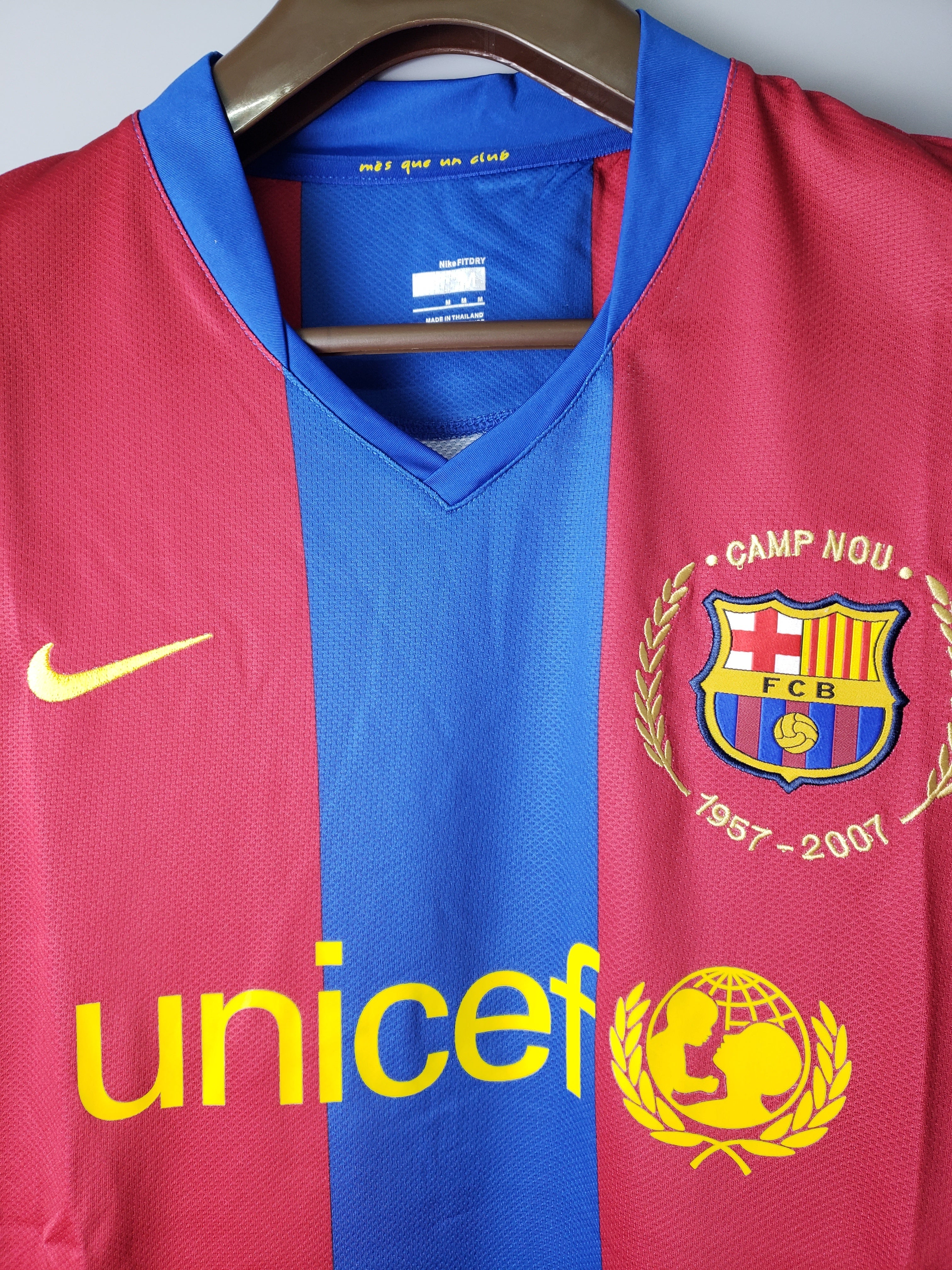 2000s Barcelona Retro Football Shirt | Blue Red Home