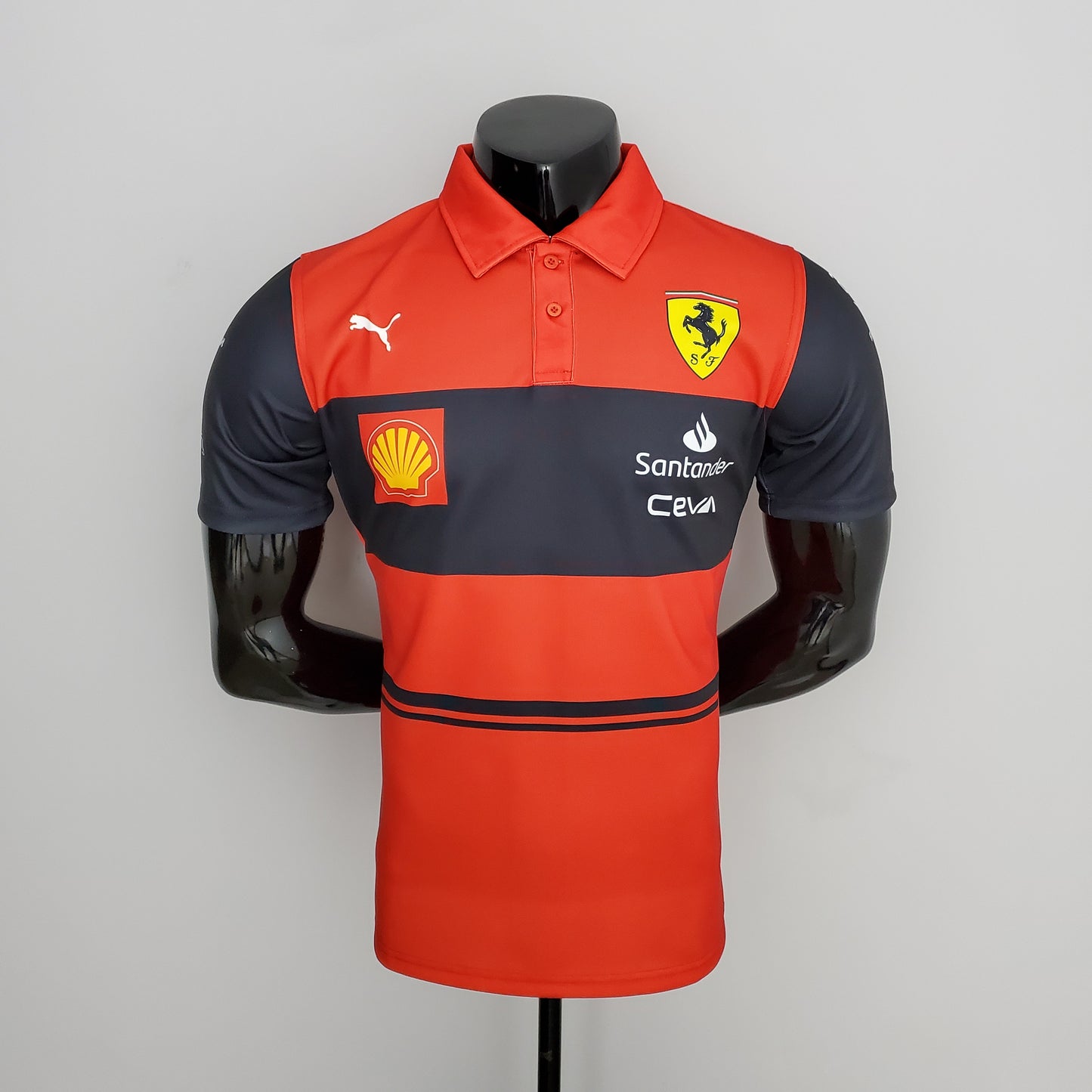 Ferrari F1 2023 Polo – Player Fit Shell | Red and Black