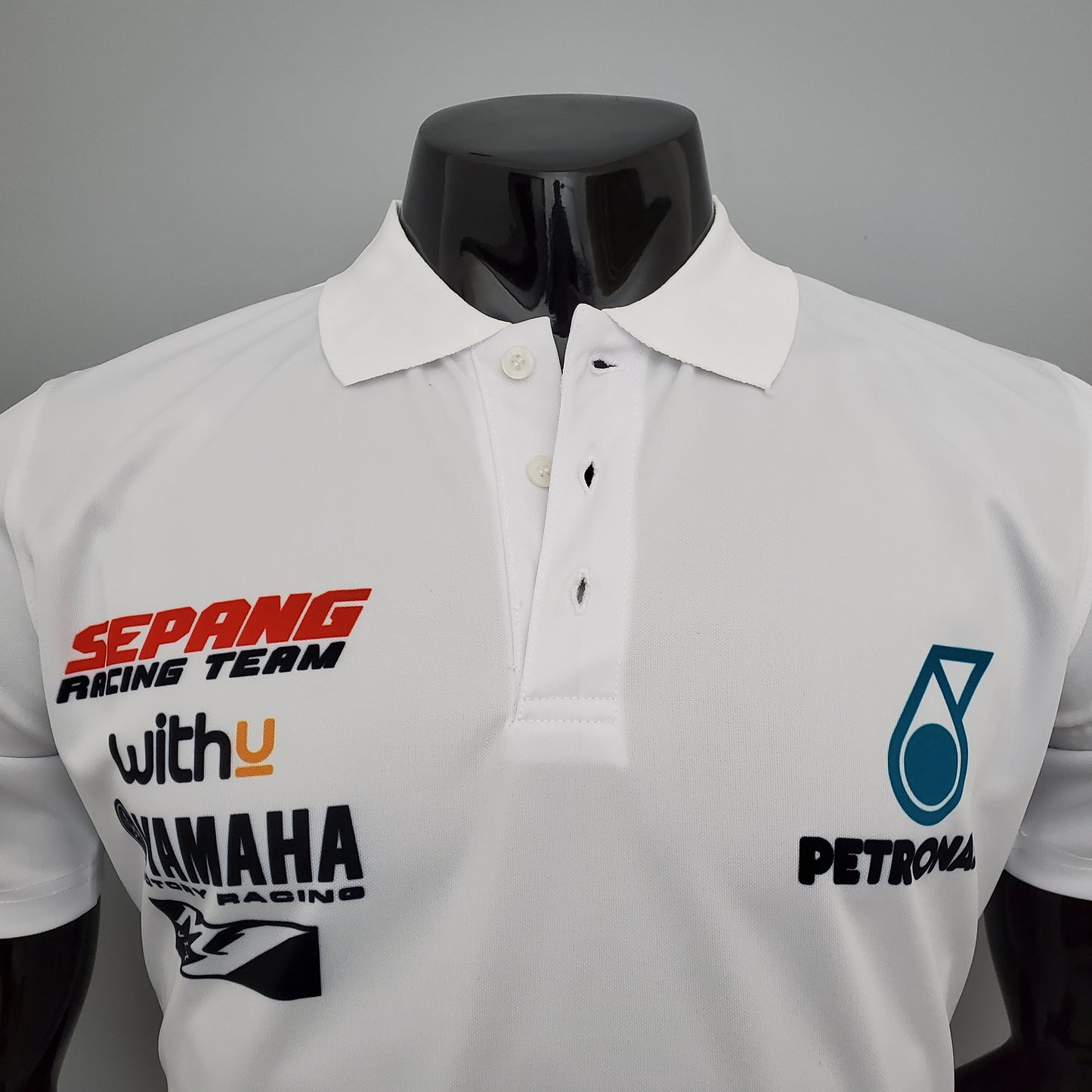 Petronas Yamaha Racing Polo – Player Fit Petronas | White