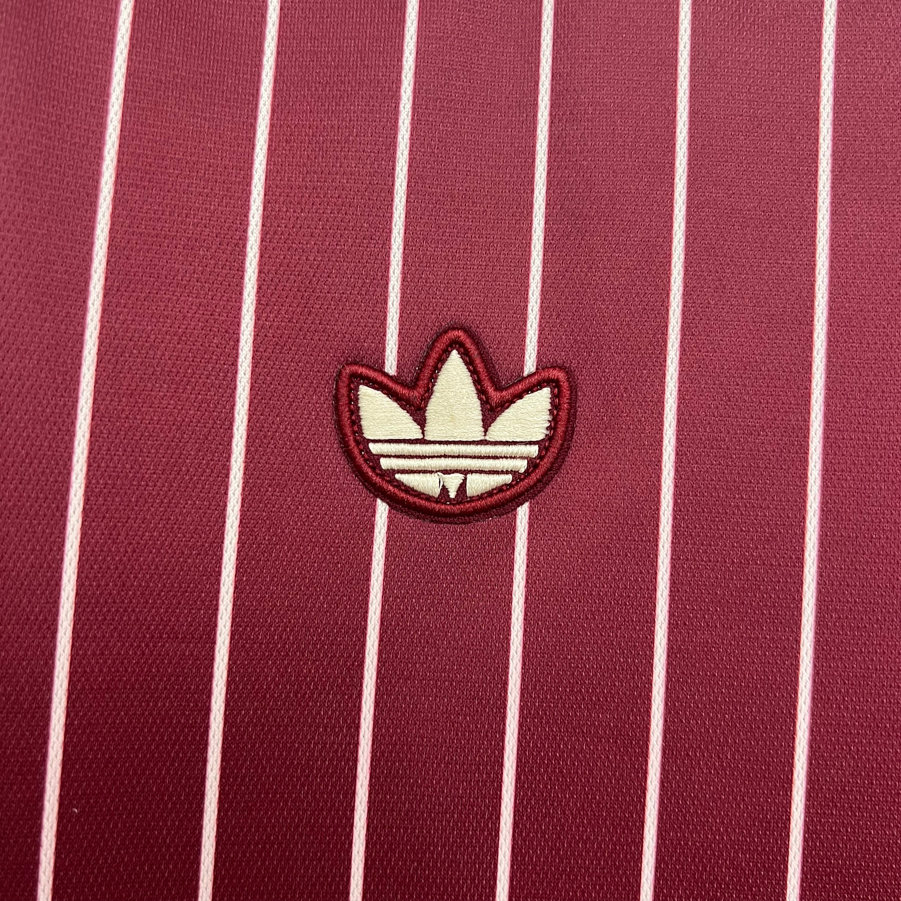 1970s Retro Football Shirt | Maroon White Home