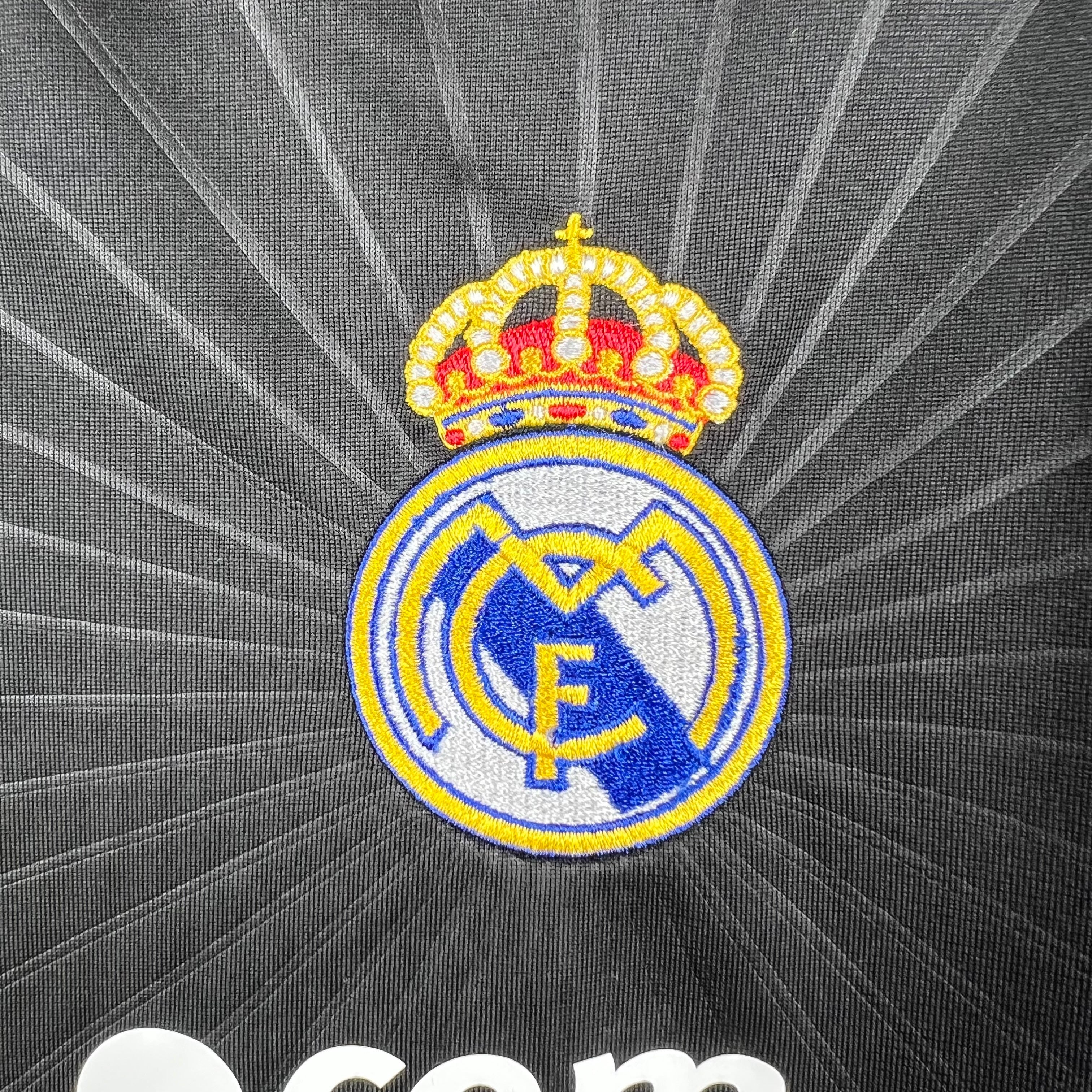 2000s Real Madrid Retro Football Shirt | Black Neon Home