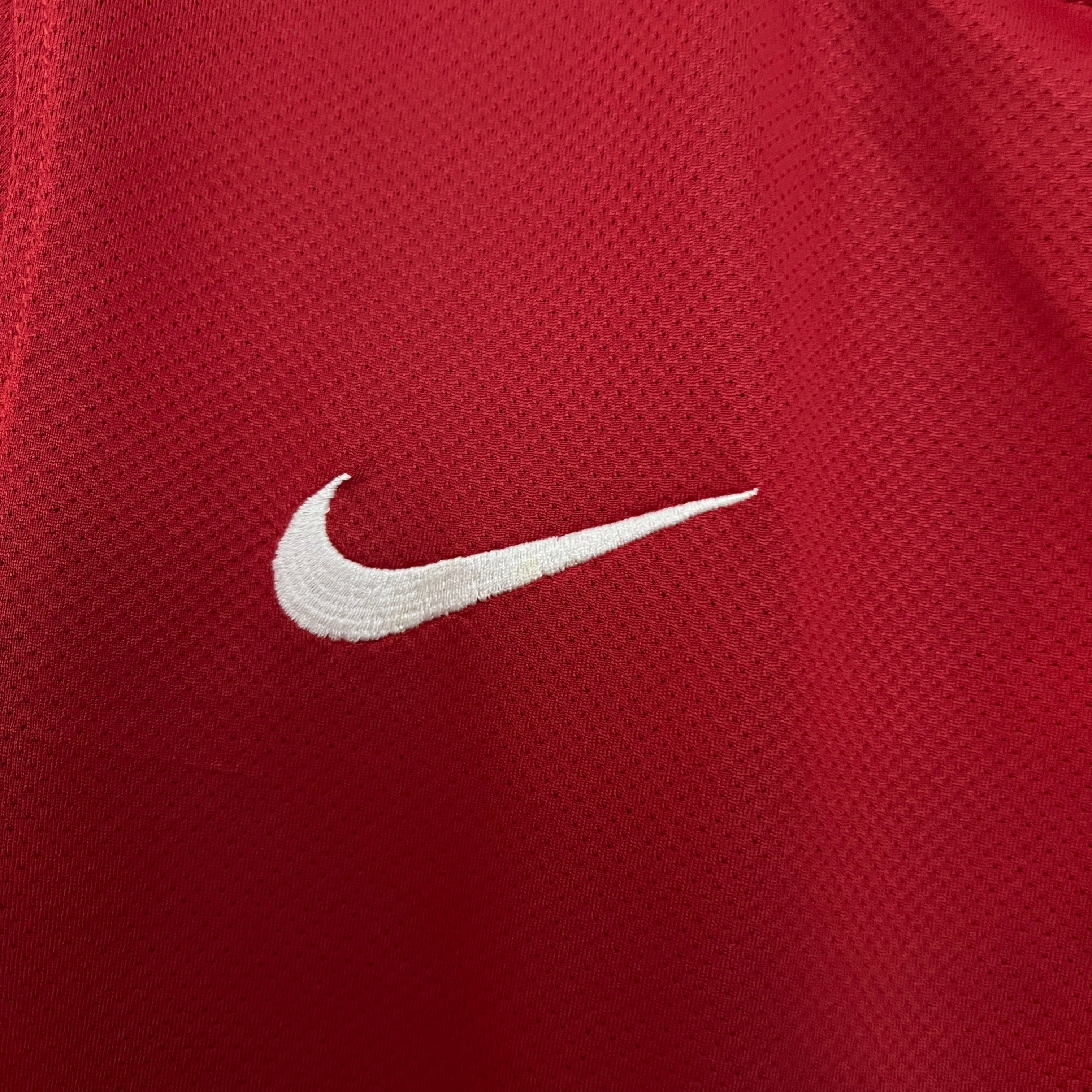 2010s Manchester United Retro Football Shirt | Red White Home