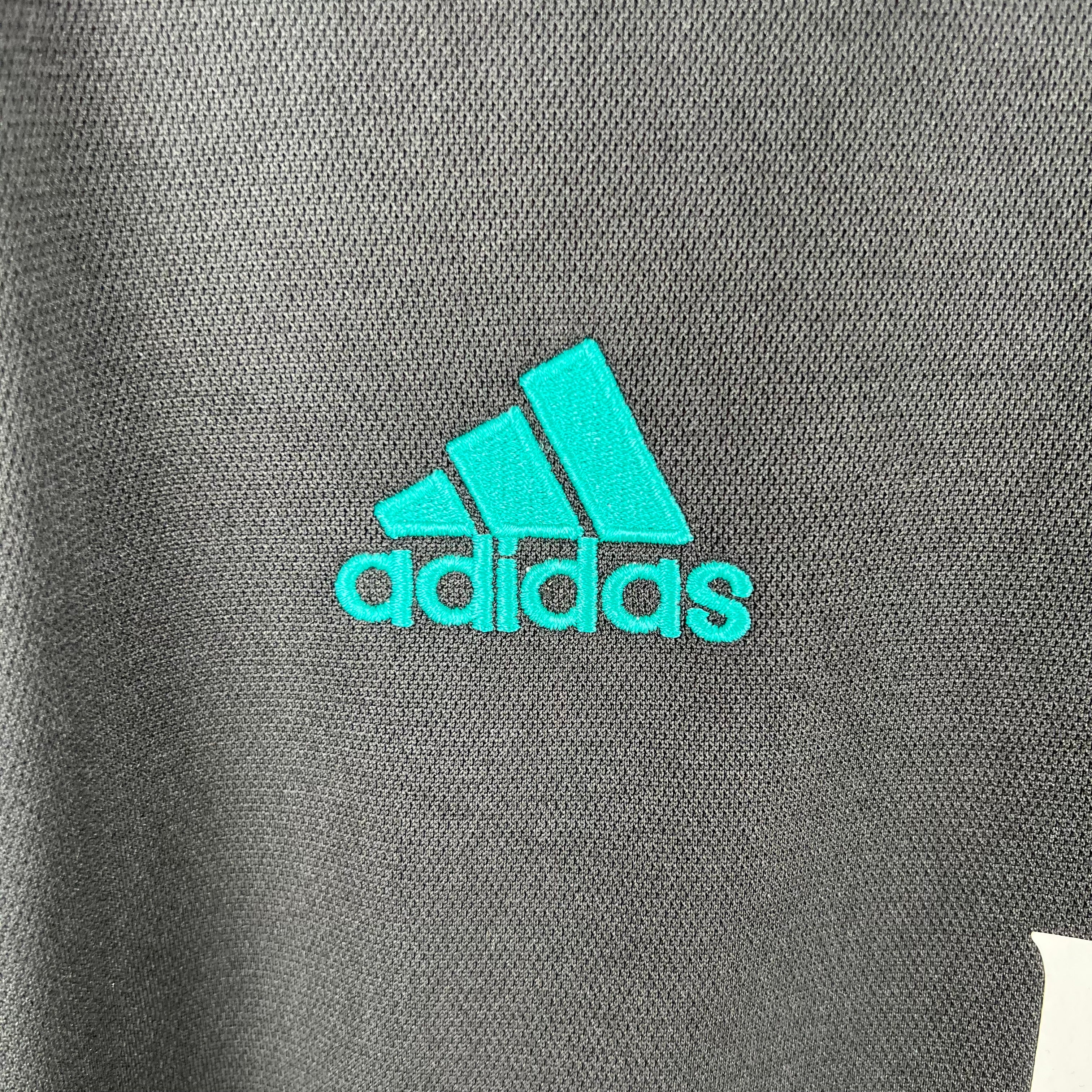 2020s Real Madrid Retro Football Shirt | Black Aqua Home