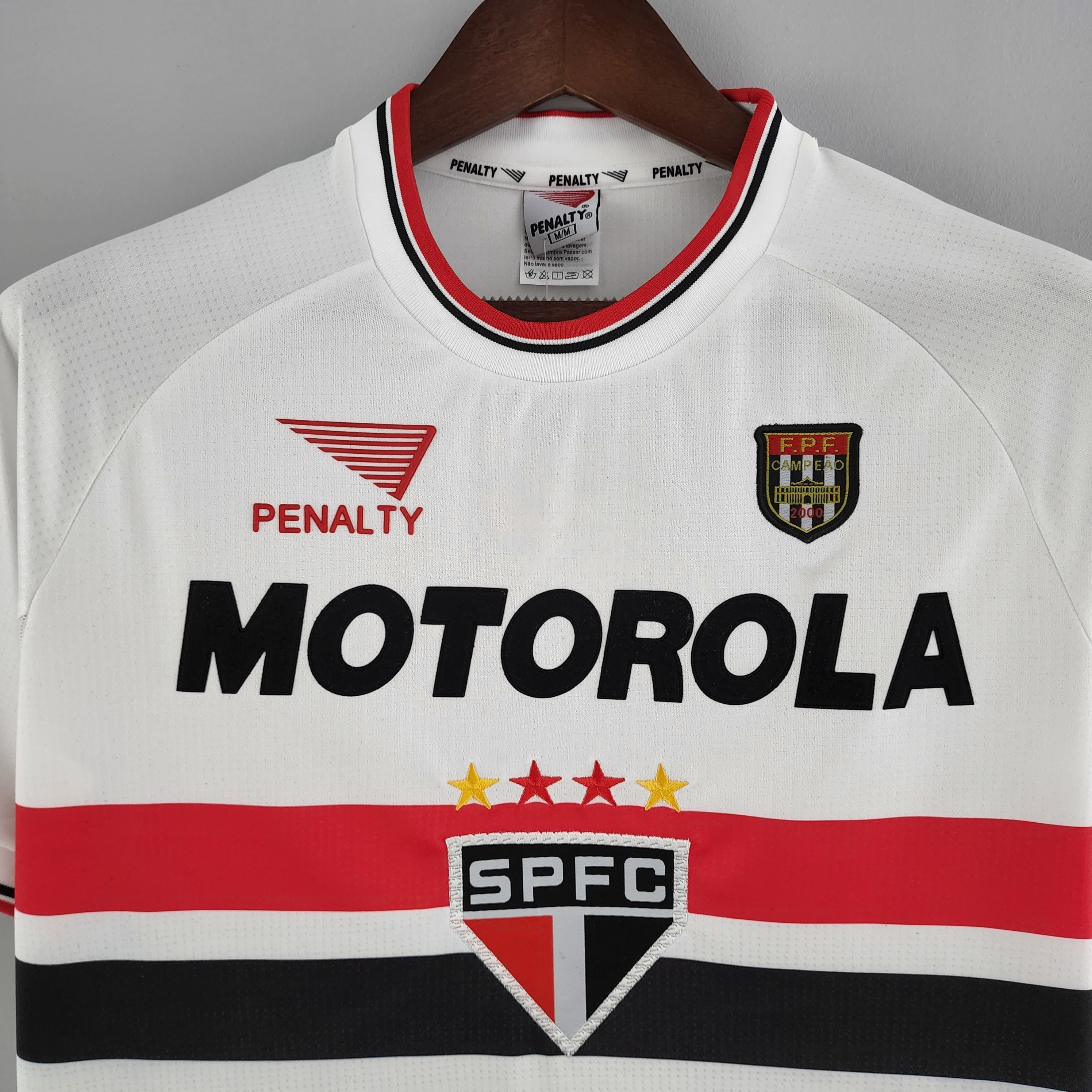 2000s Sao Paulo Retro Football Shirt | White Red Home
