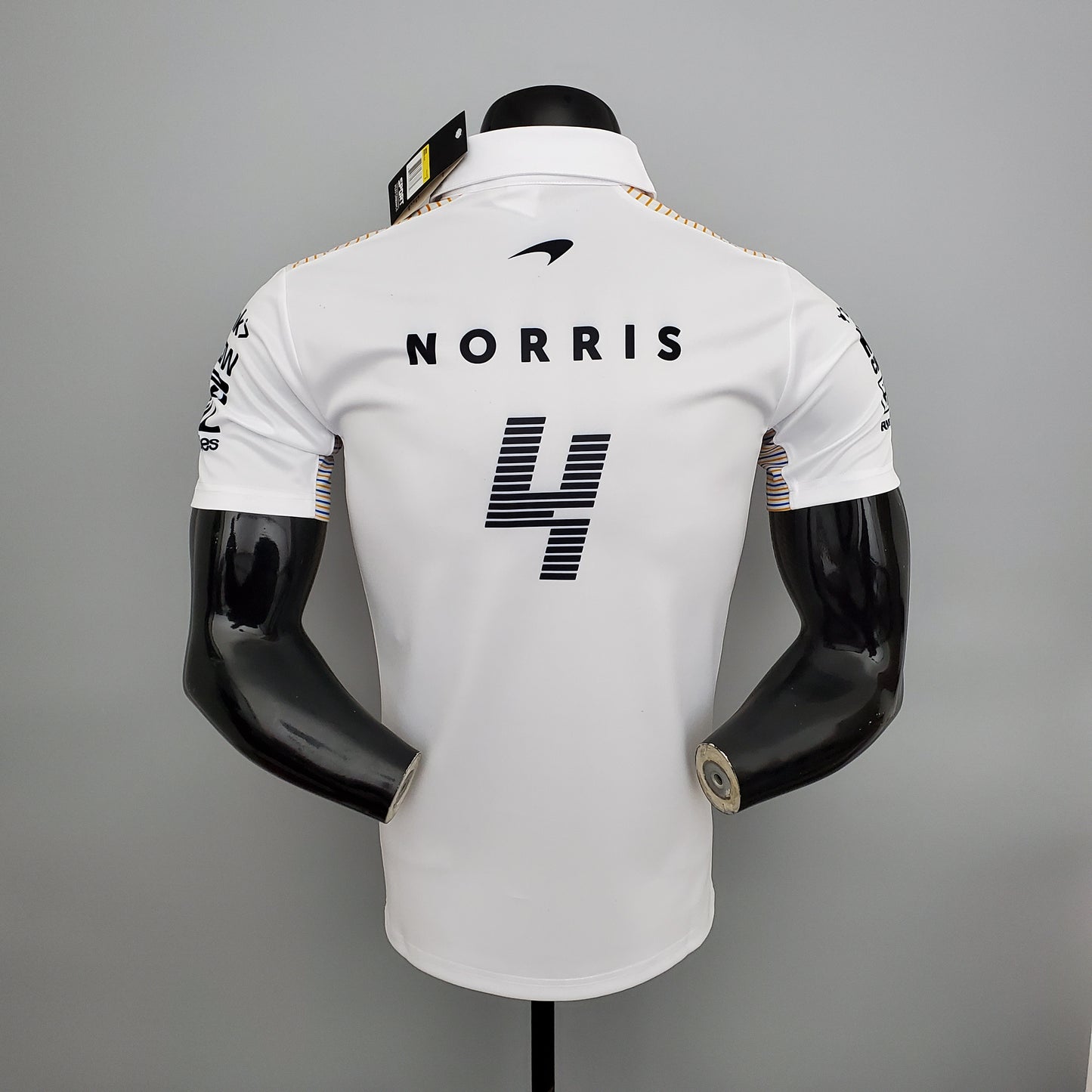 McLaren F1 2023 Polo – Player Fit – Lando Norris #4 | White