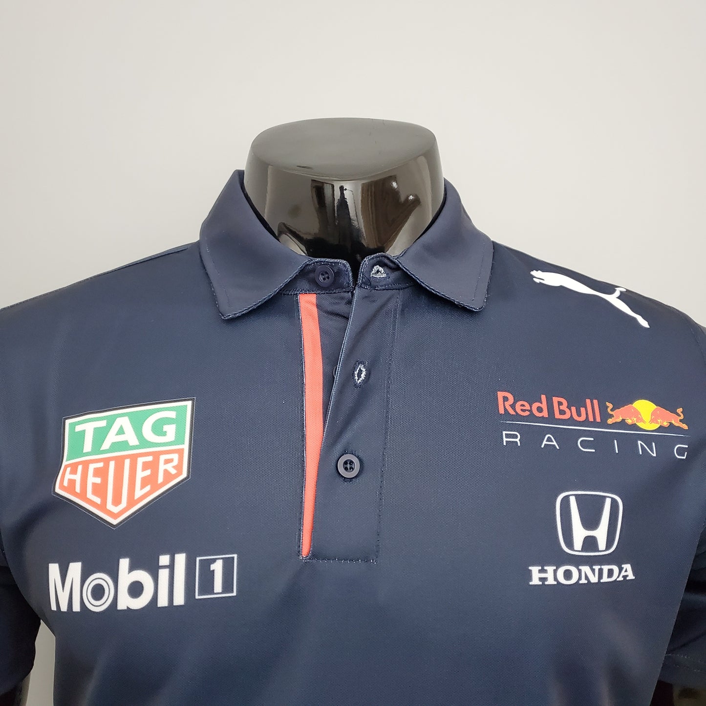 Red Bull Racing F1 2023 Polo – Player Fit Tag Heuer Mobil 1 Honda | Navy Blue