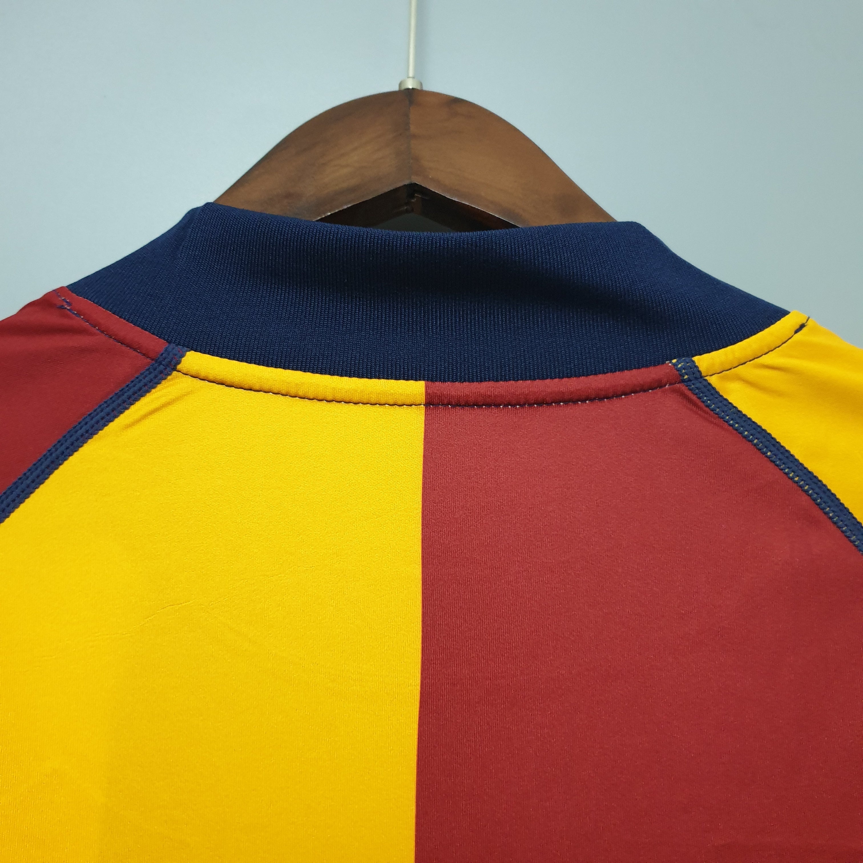 2000s AS Roma Retro Football Shirt | Yellow Red Home