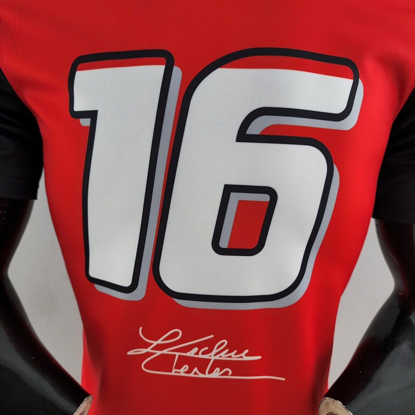 Ferrari F1 2023 Polo – Player Fit – Charles Leclerc #16 | Red