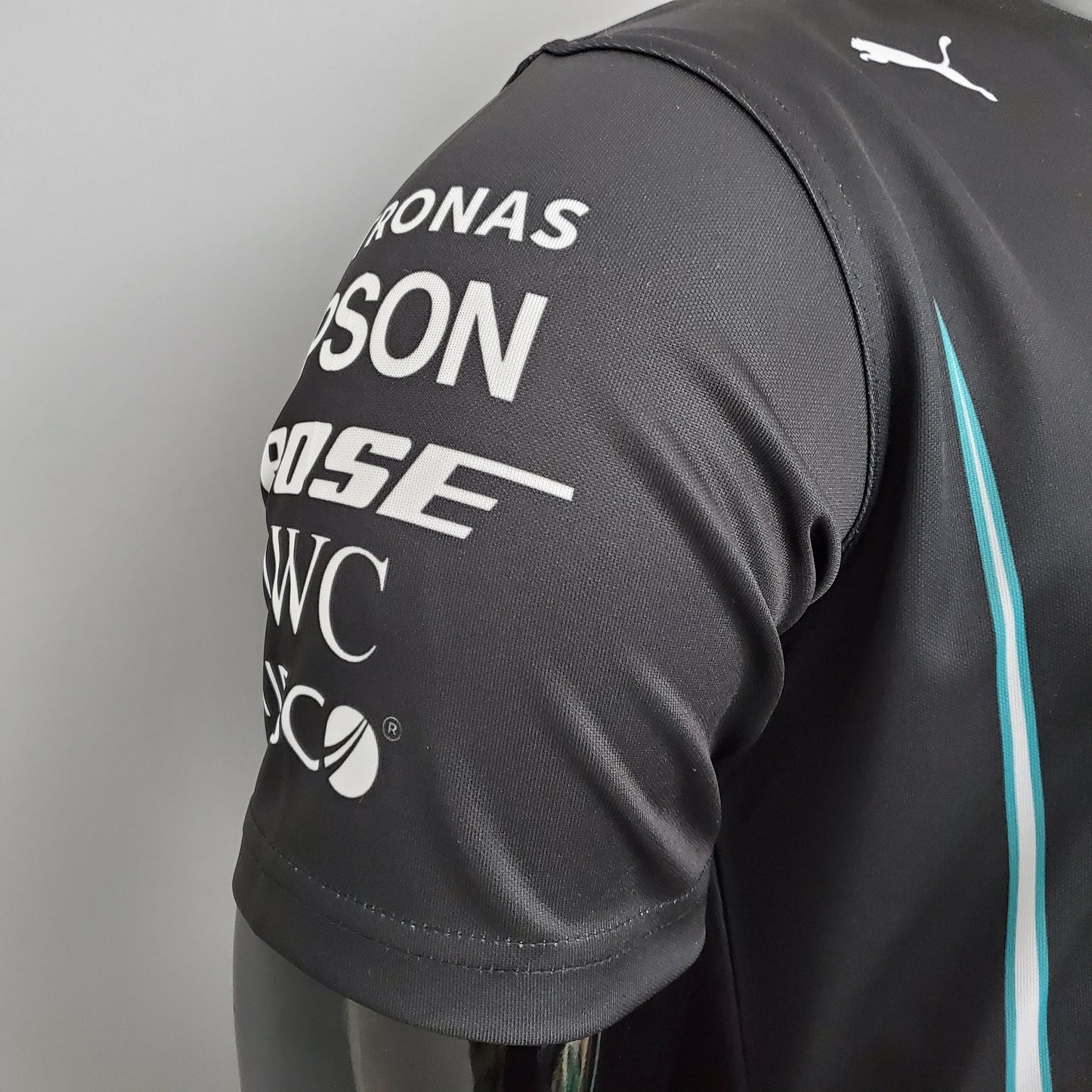 Mercedes F1 2023 T-Shirt – Player Fit – Lewis Hamilton #44 Petronas | Black