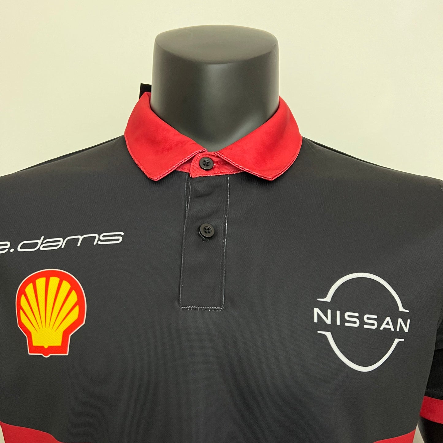 Nissan e.dams F1 2023 Polo – Player Fit | Black Red