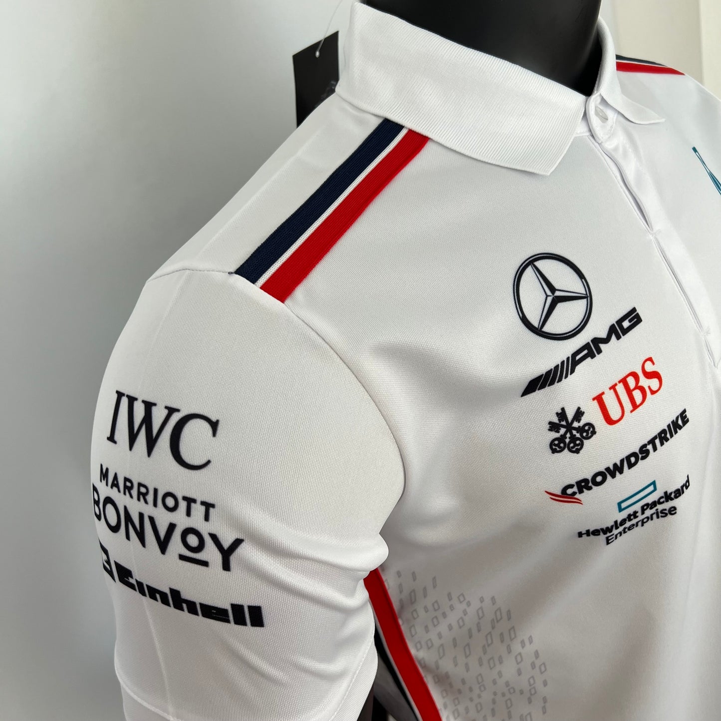 Mercedes AMG F1 Polo – Player Fit | White