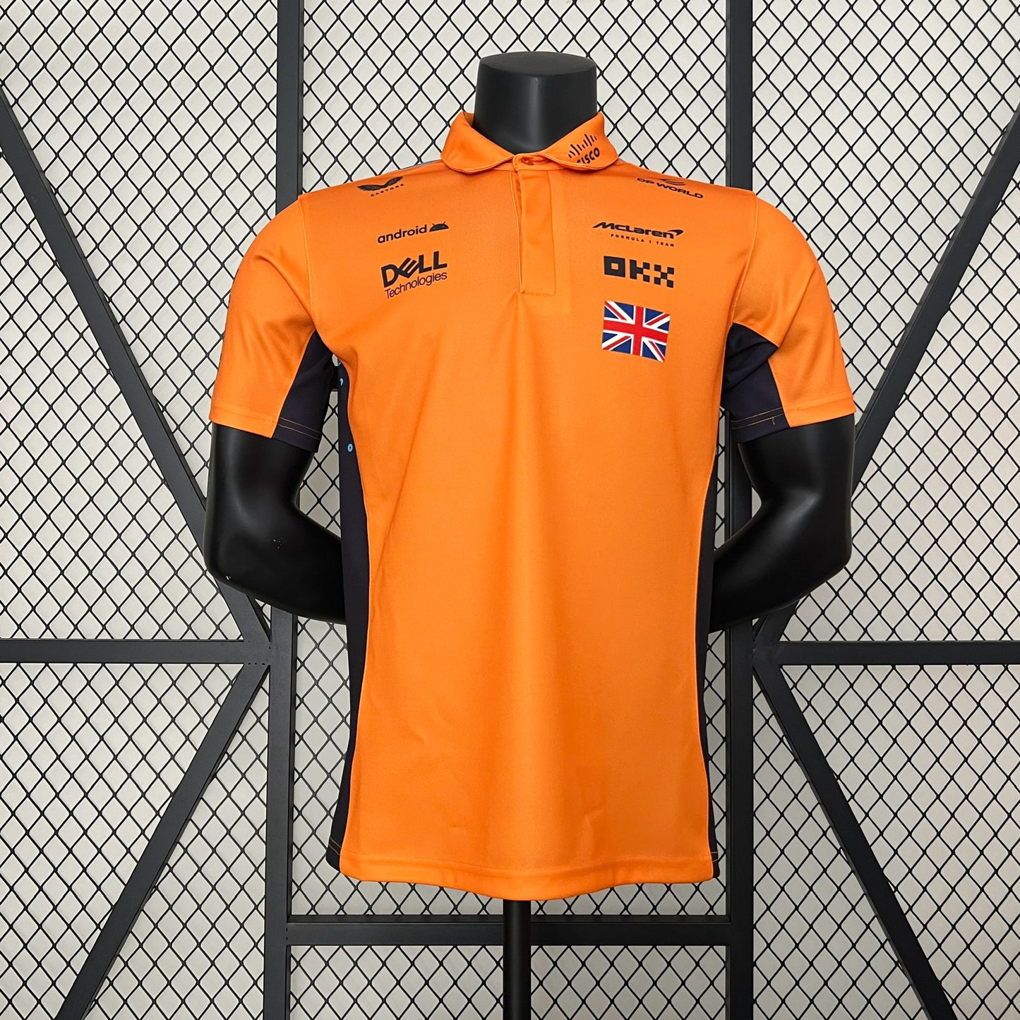 McLaren F1 2023 Polo – Player Fit – Lando Norris #4 | Papaya Orange