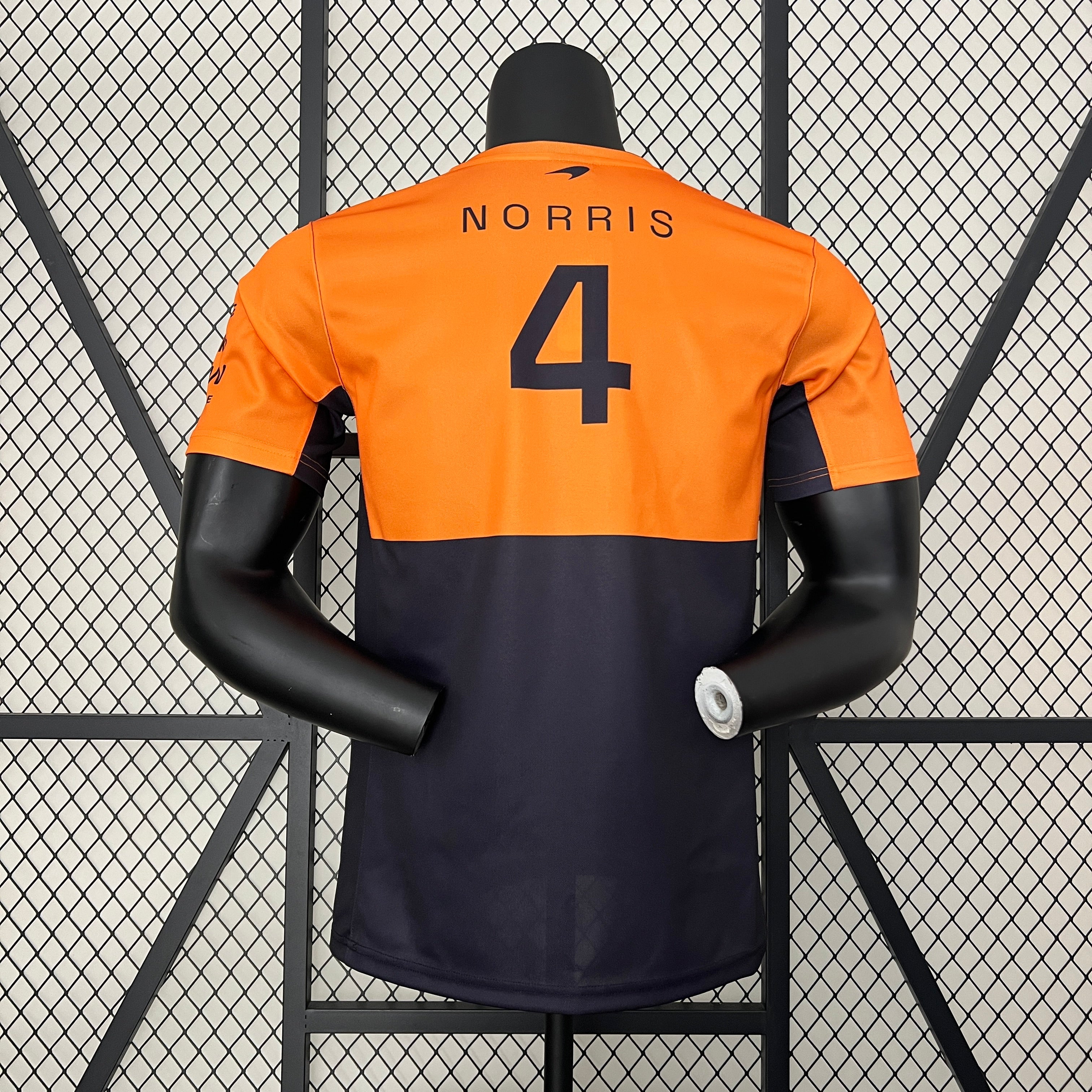 McLaren F1 2023 Player Fit T-Shirt – Lando Norris #4 | Navy Orange