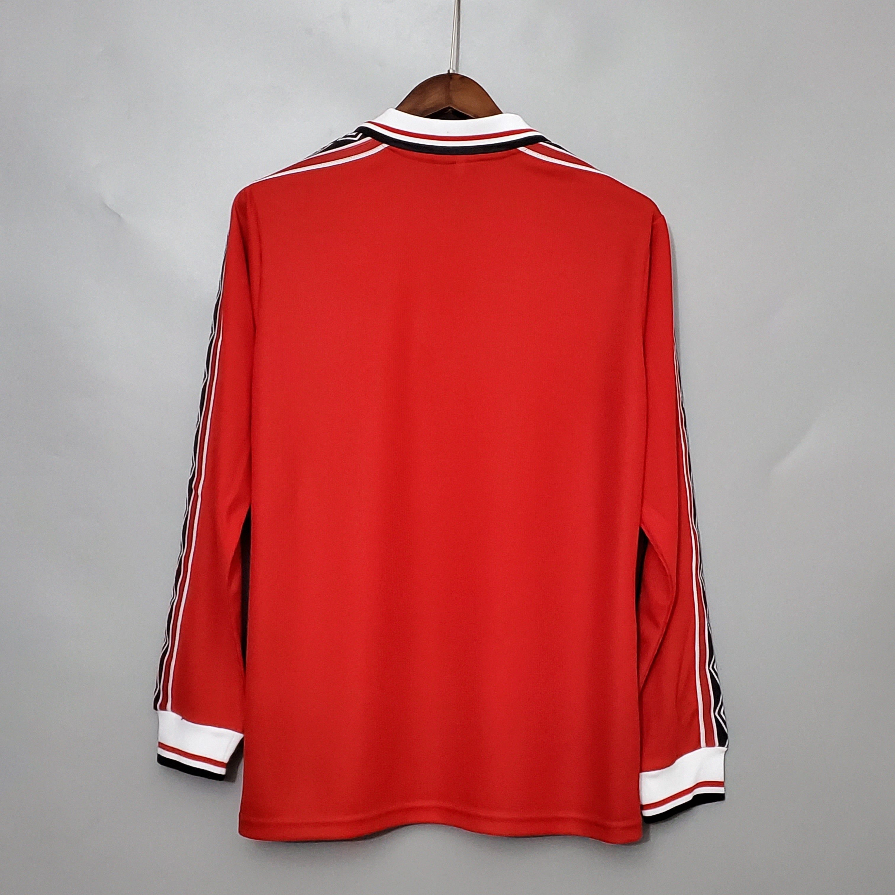 1990s Manchester United Retro Football Shirt | Red White Home